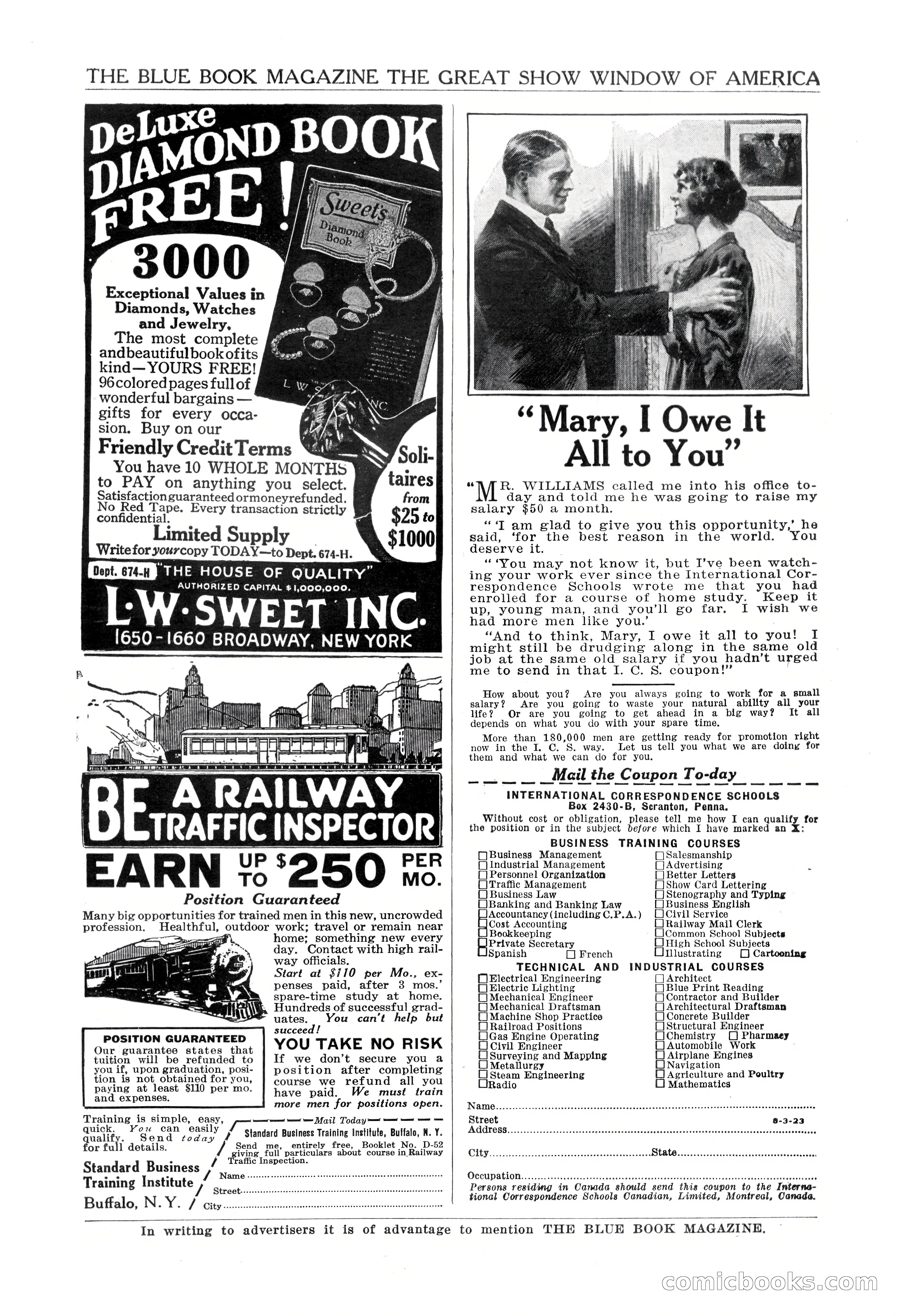 The Blue Book Magazine, March 1924 — page 209 of 216