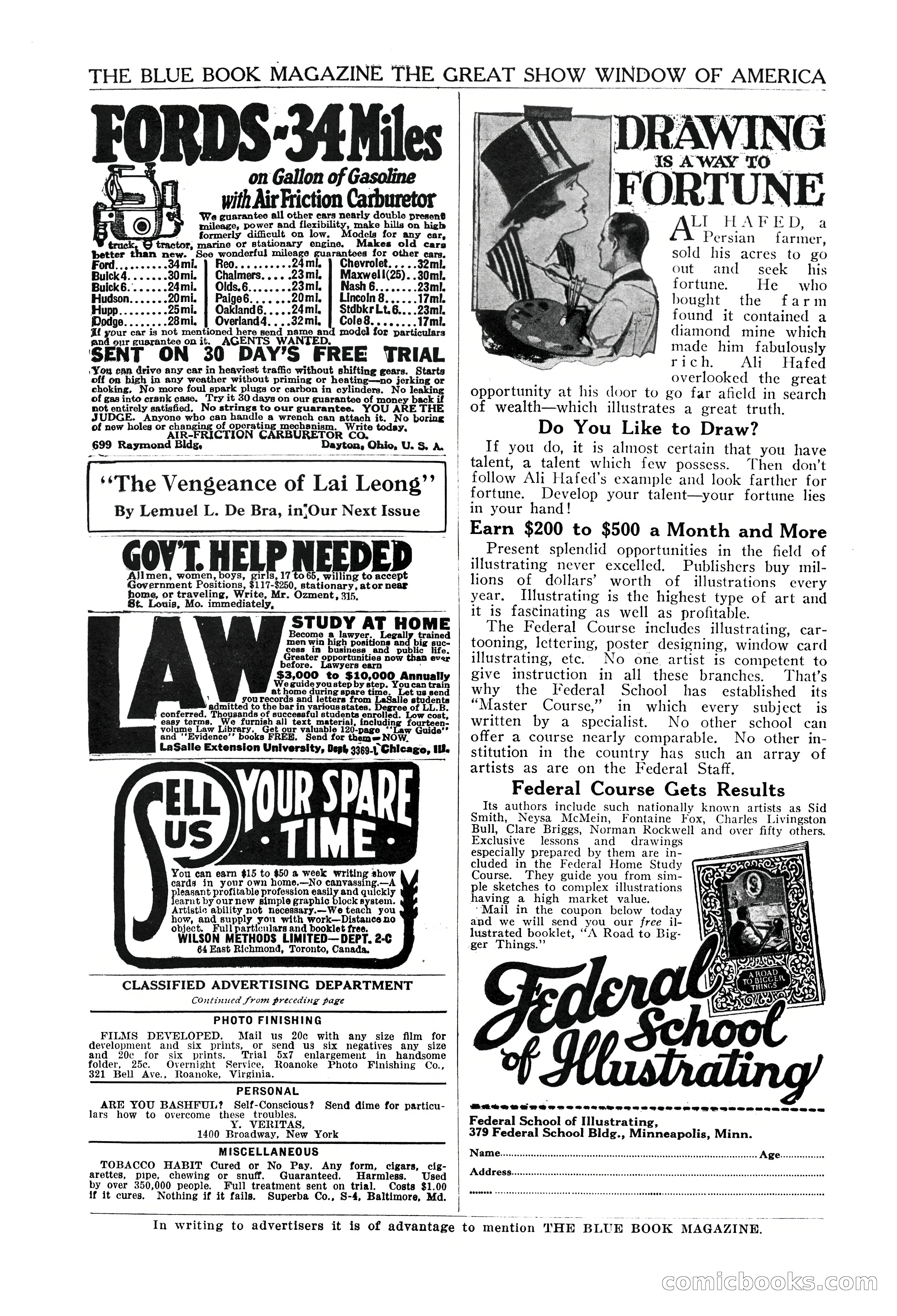 The Blue Book Magazine, March 1924 — page 213 of 216