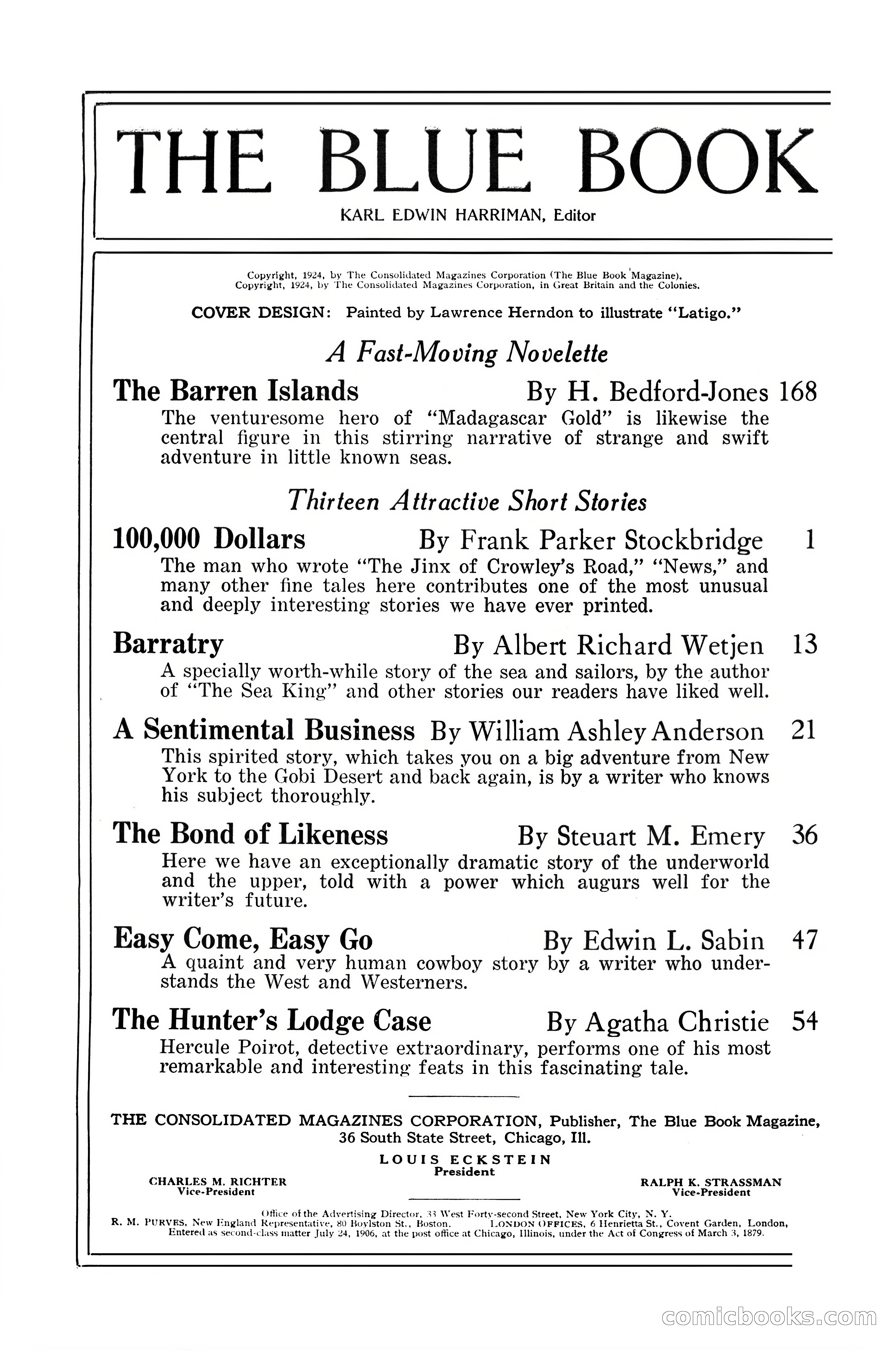 The Blue Book Magazine, June 1924 — page 4 of 216
