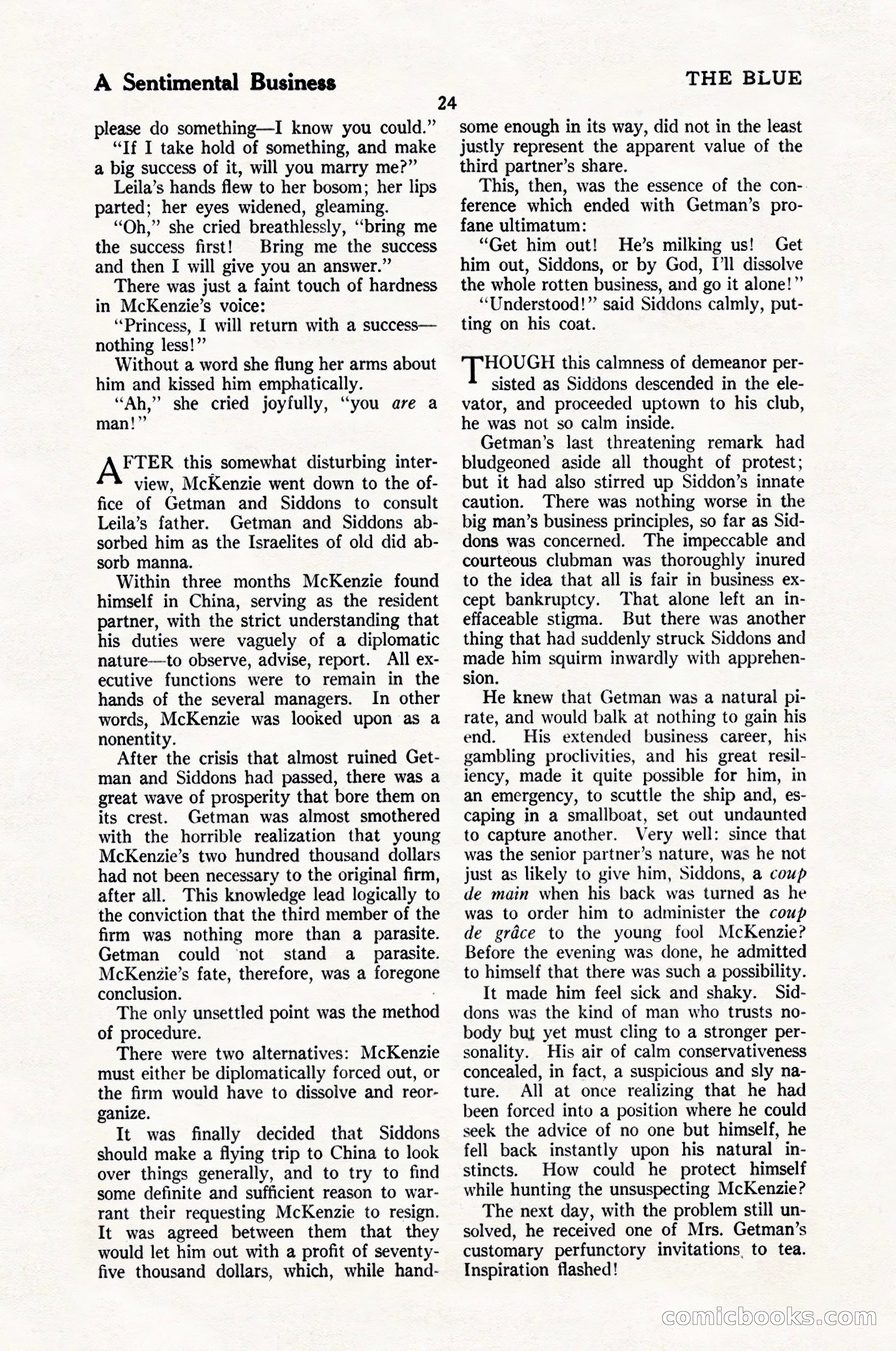 The Blue Book Magazine, June 1924 — page 30 of 216
