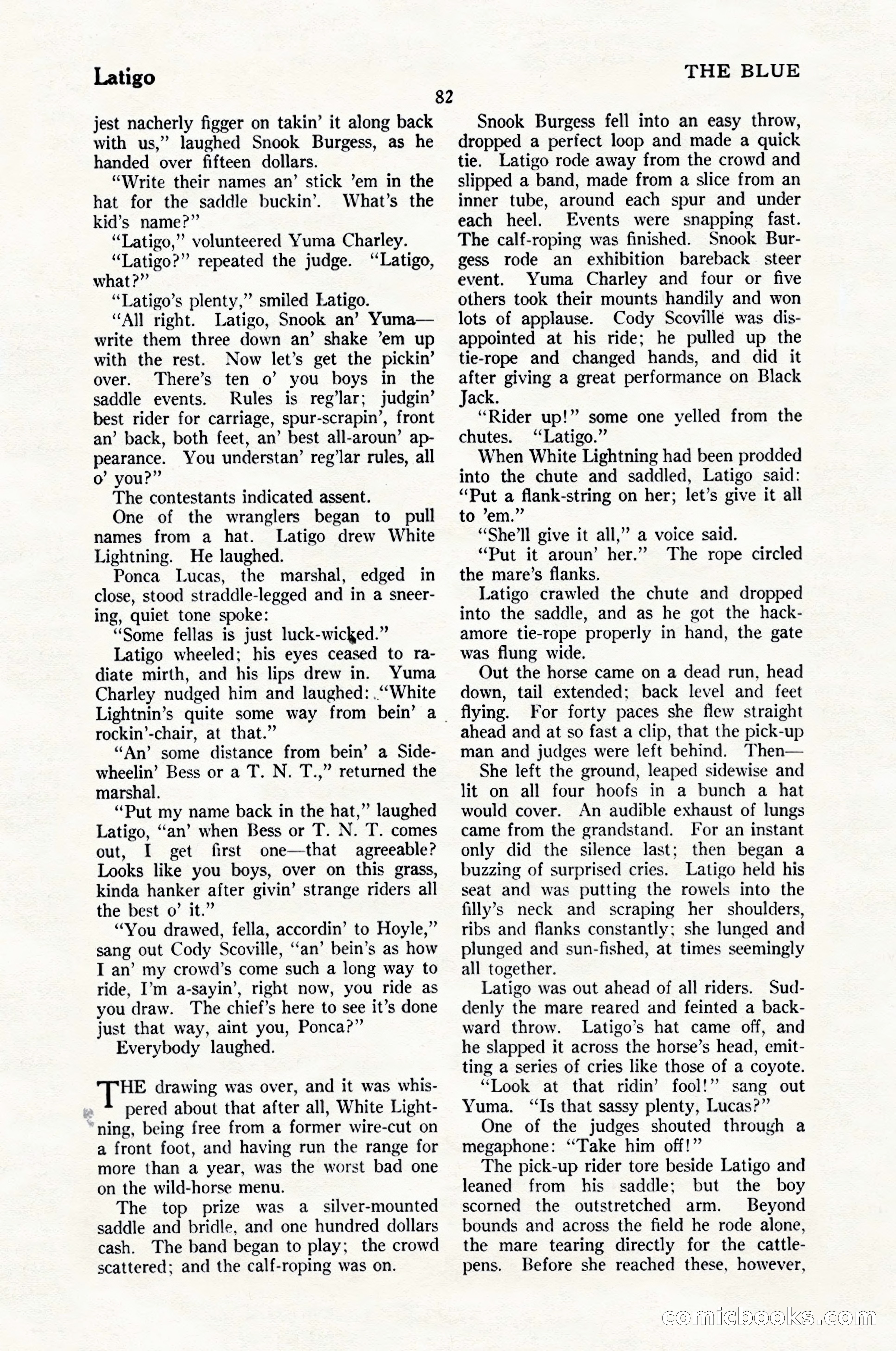 The Blue Book Magazine, June 1924 — page 88 of 216