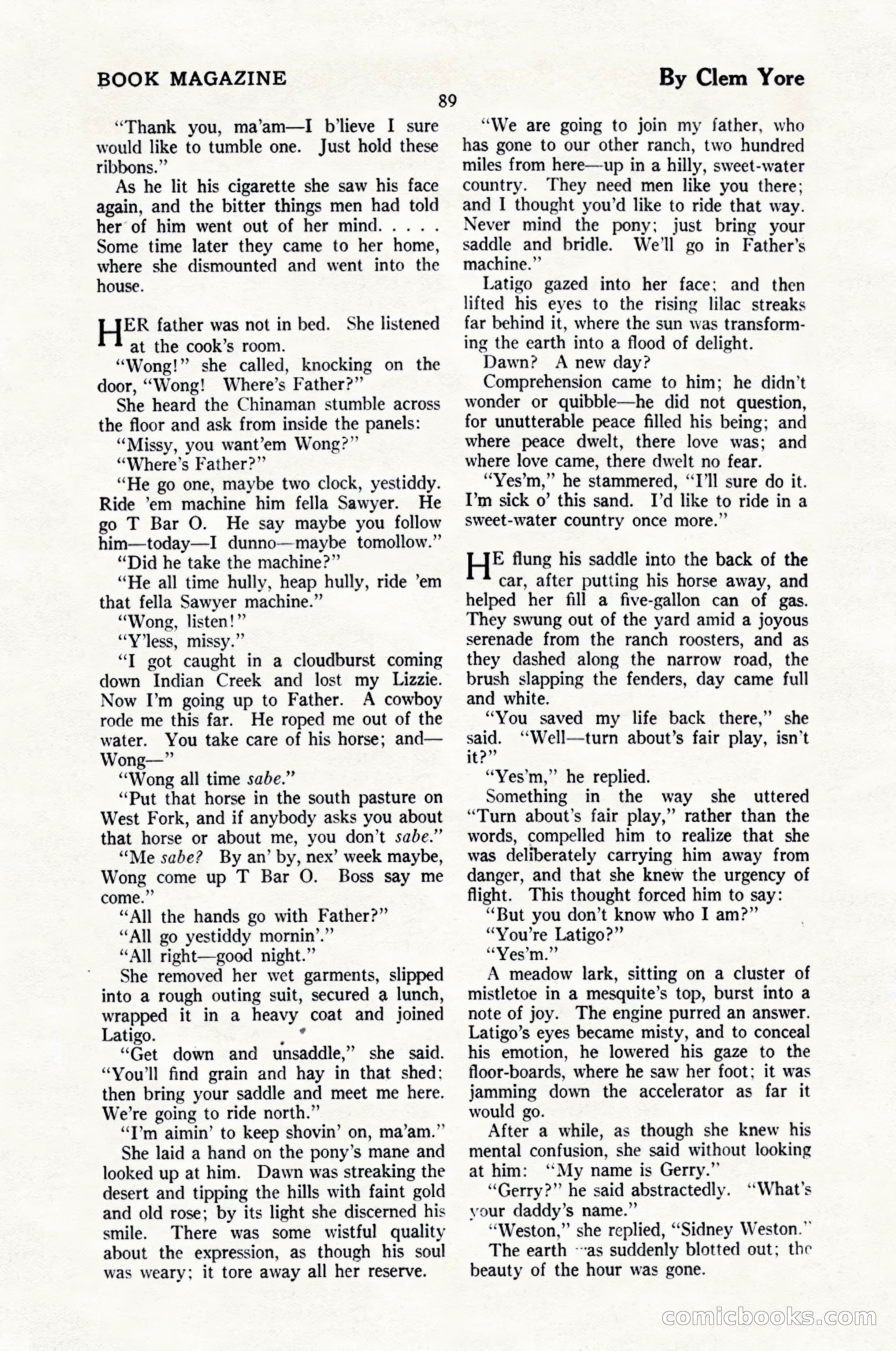 The Blue Book Magazine, June 1924 — page 95 of 216