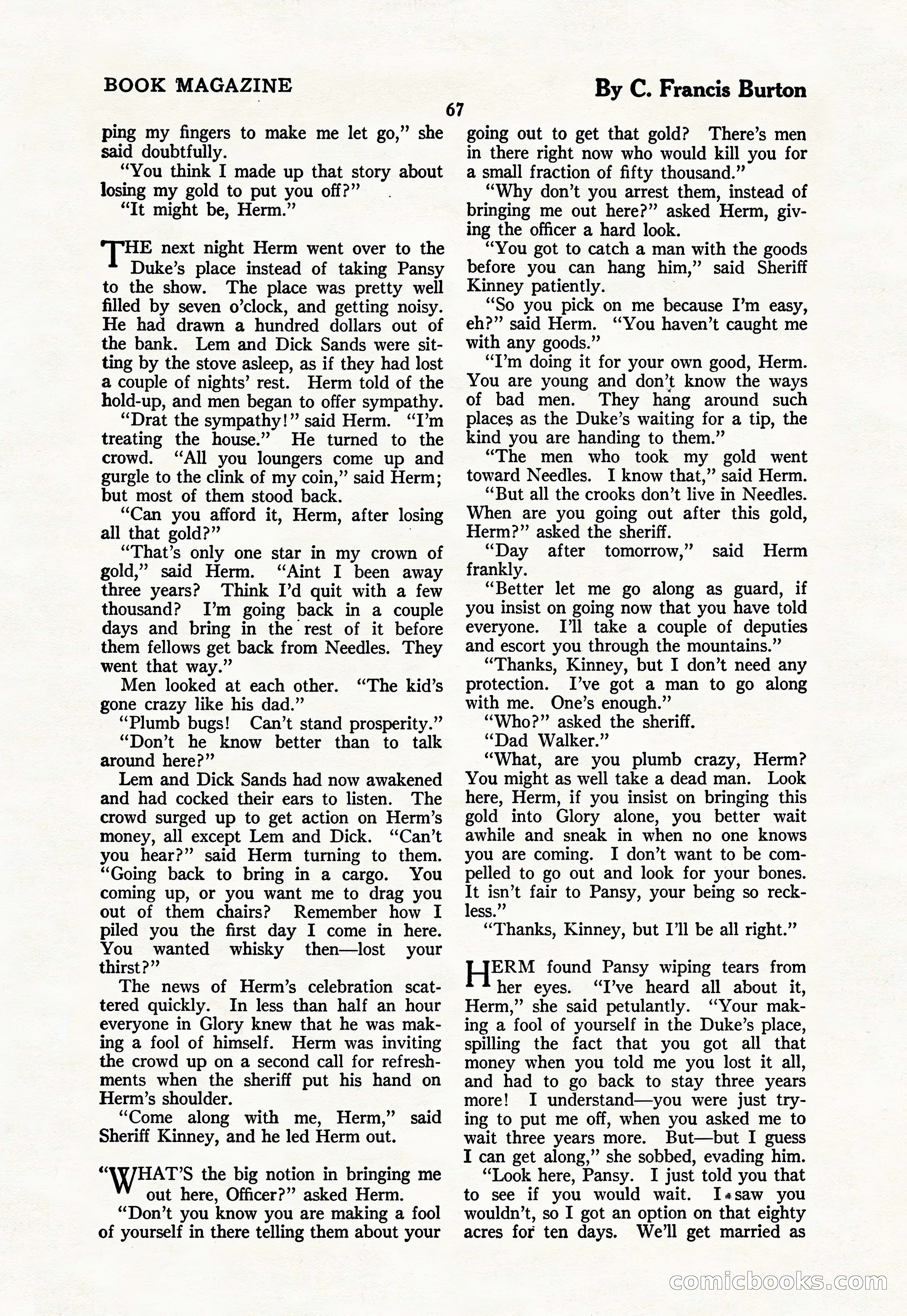 The Blue Book Magazine, March 1926 — page 69 of 208