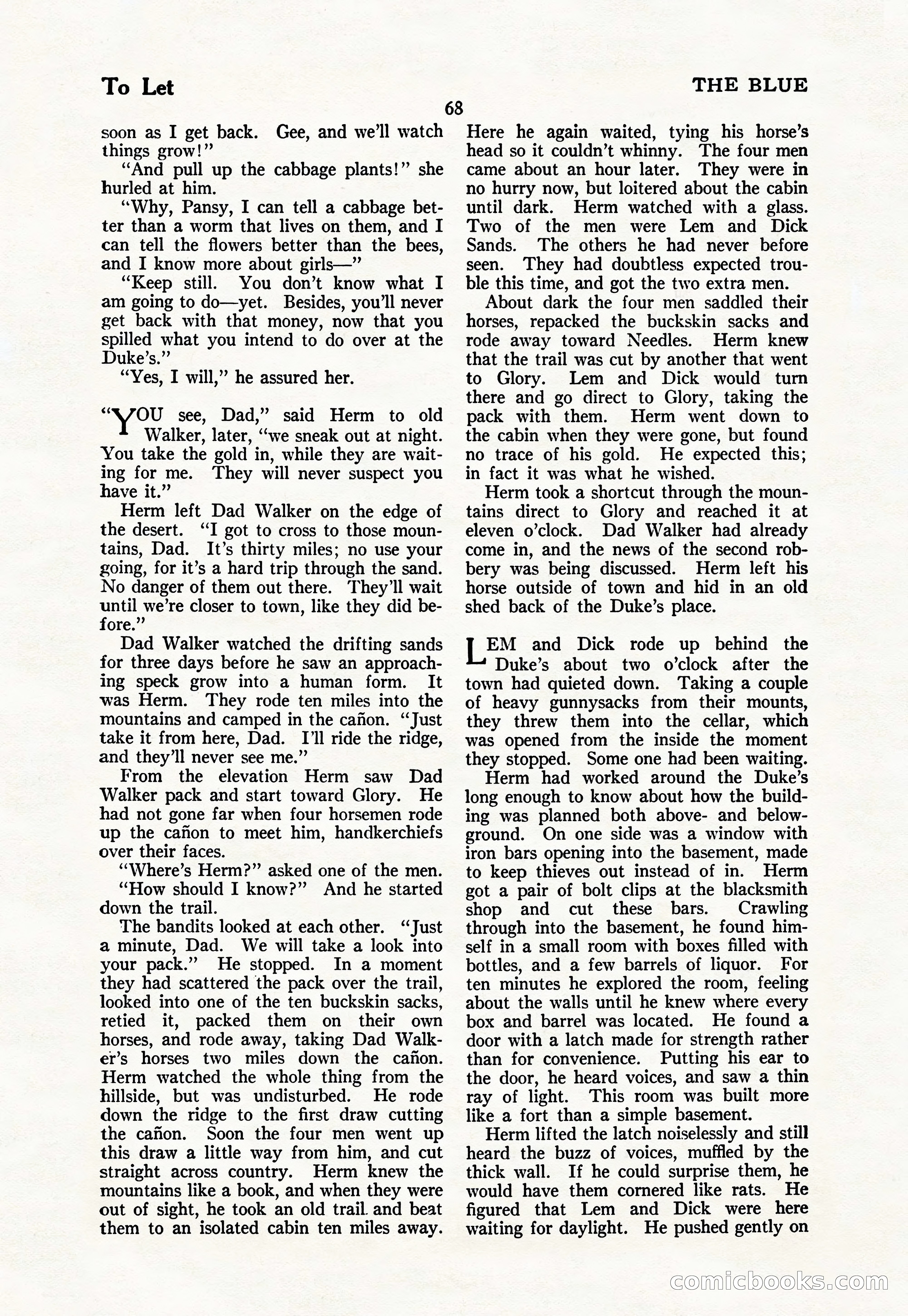 The Blue Book Magazine, March 1926 — page 70 of 208