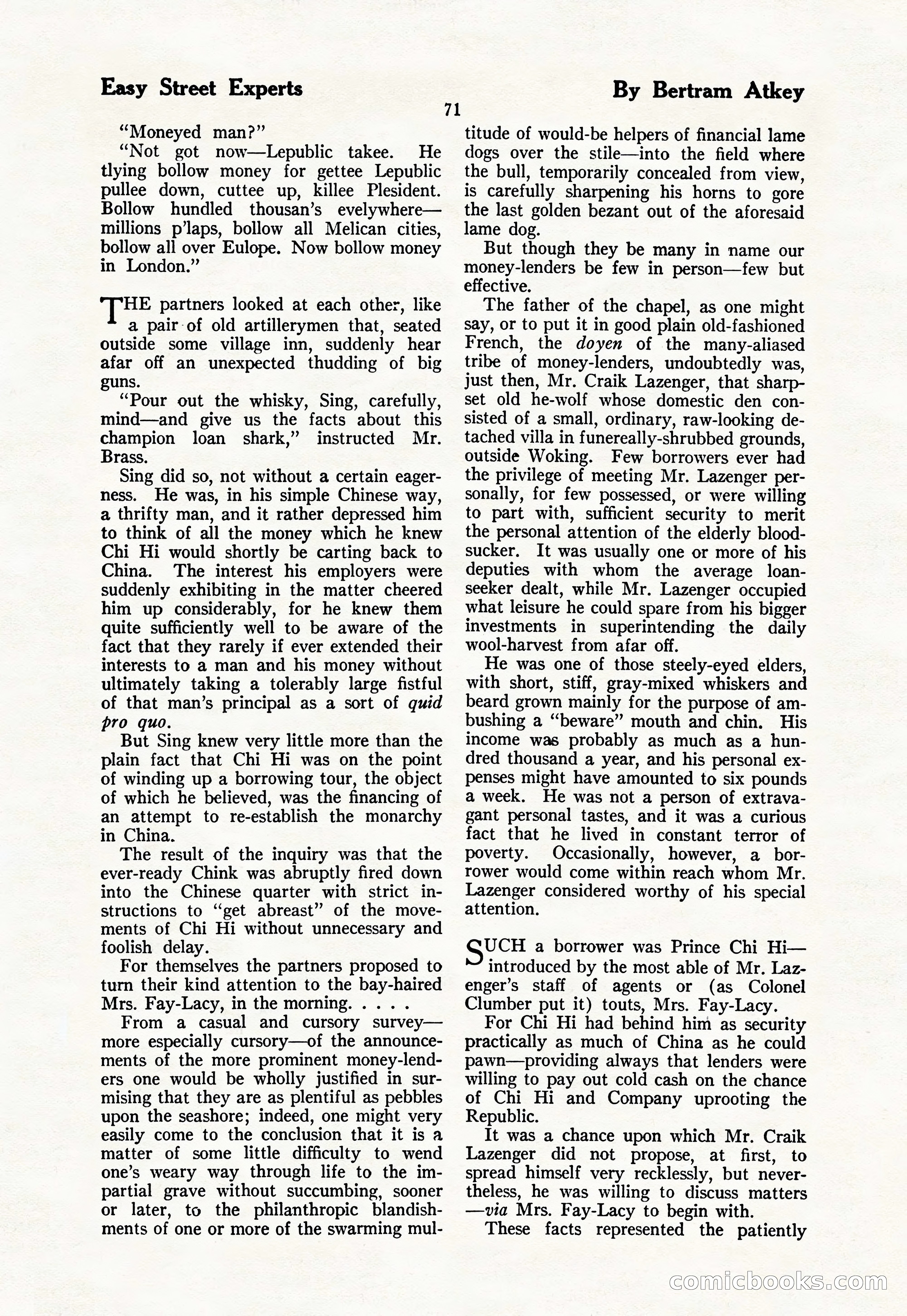 The Blue Book Magazine, March 1926 — page 73 of 208