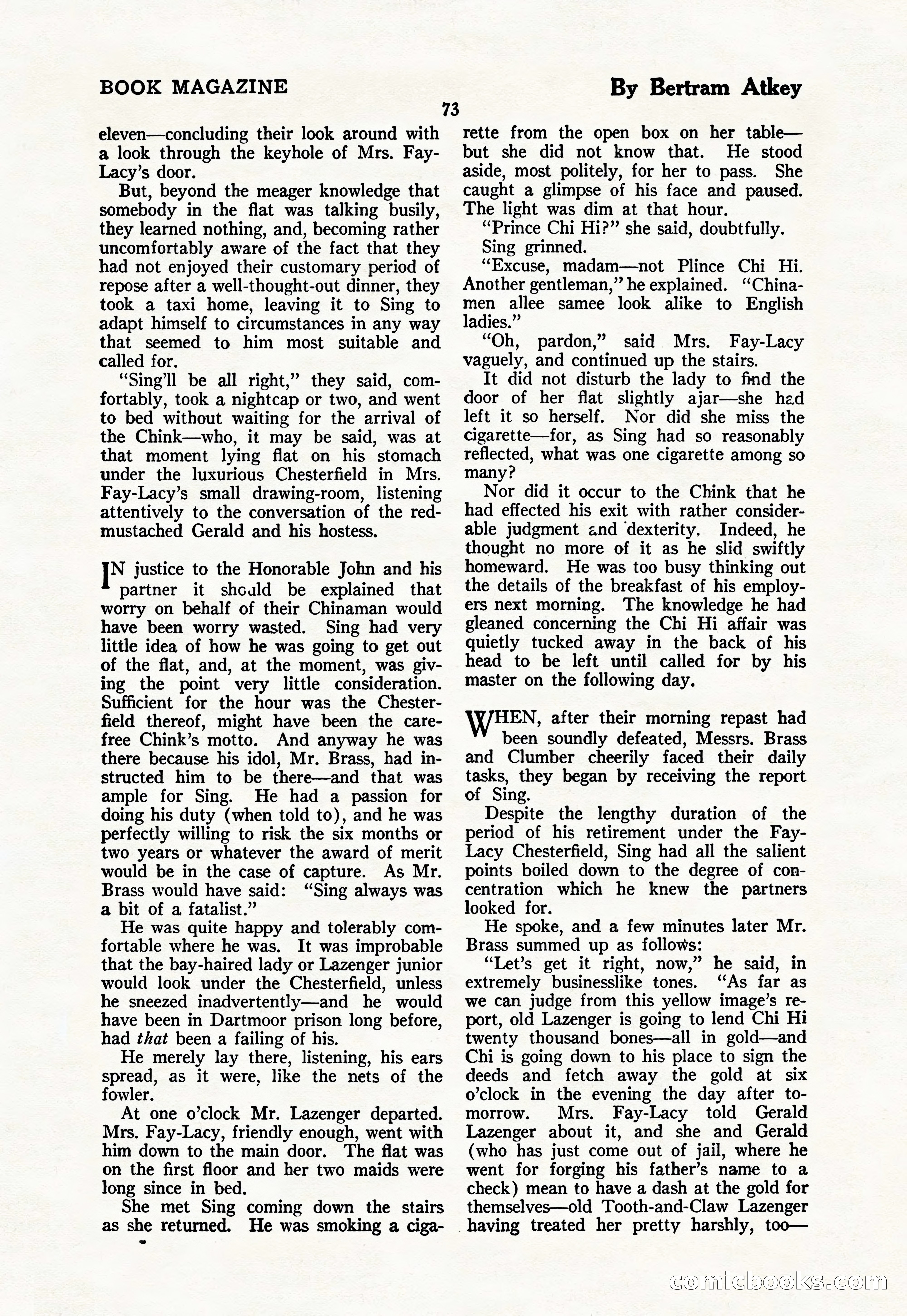 The Blue Book Magazine, March 1926 — page 75 of 208