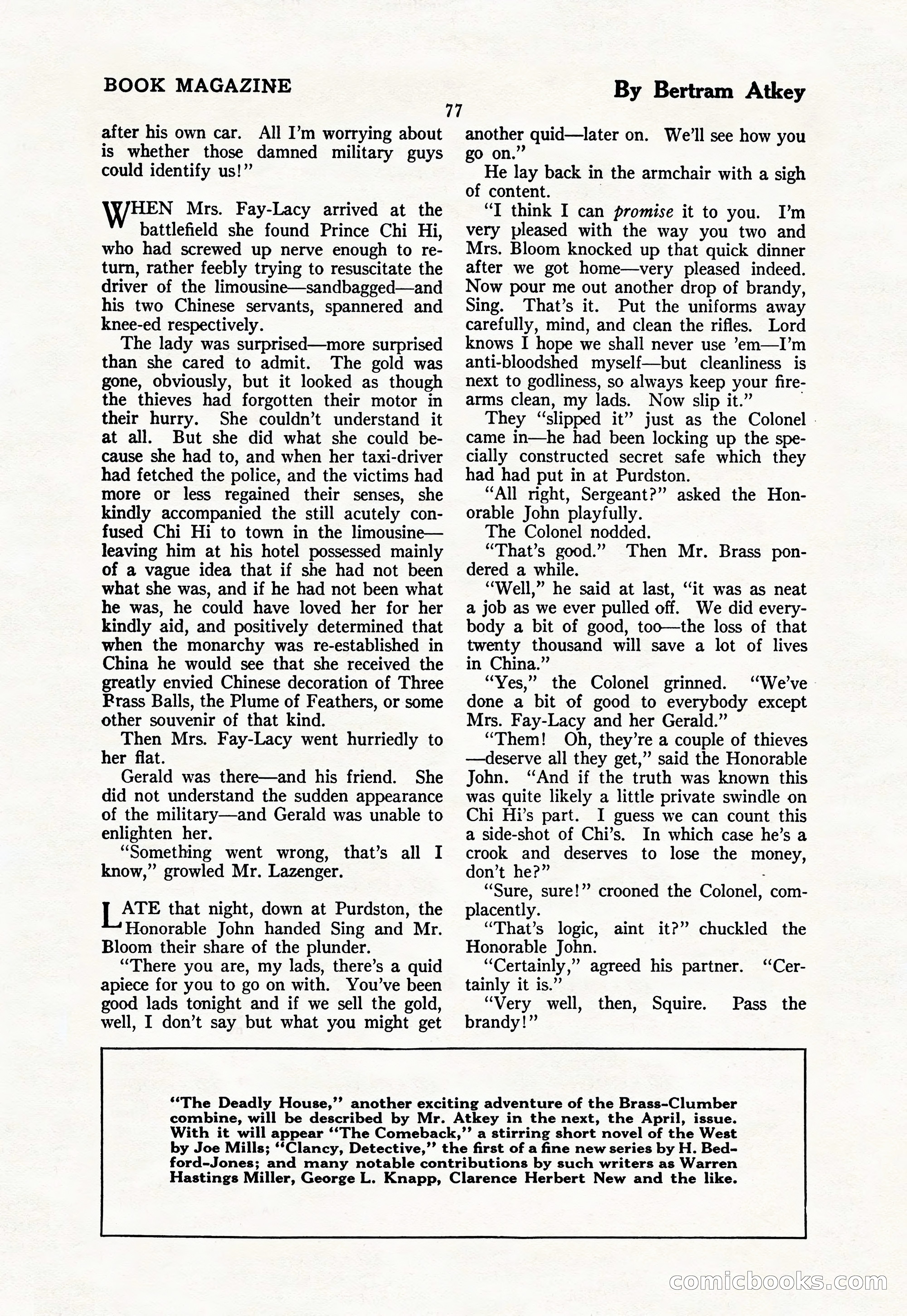 The Blue Book Magazine, March 1926 — page 79 of 208