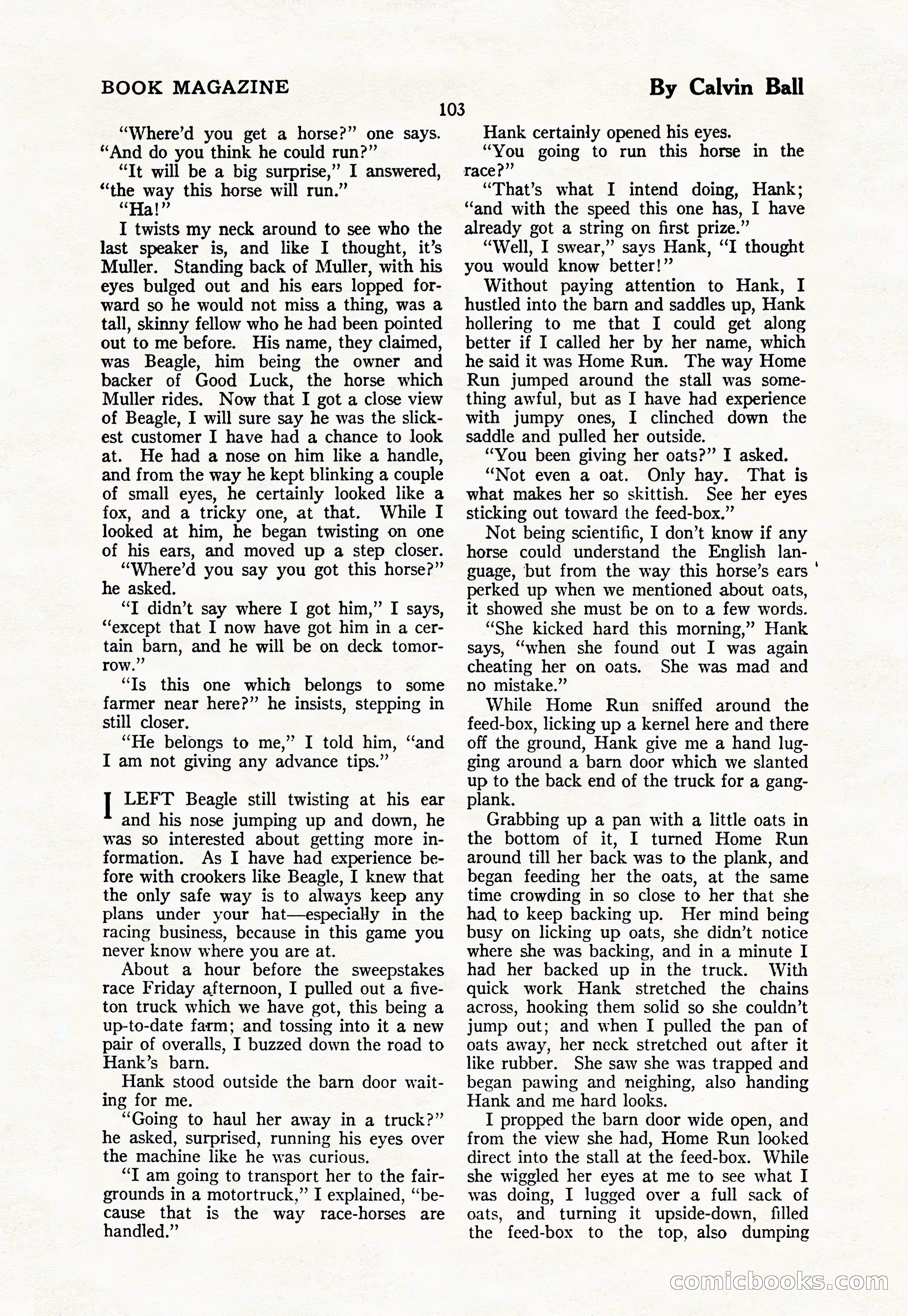 The Blue Book Magazine, March 1926 — page 105 of 208