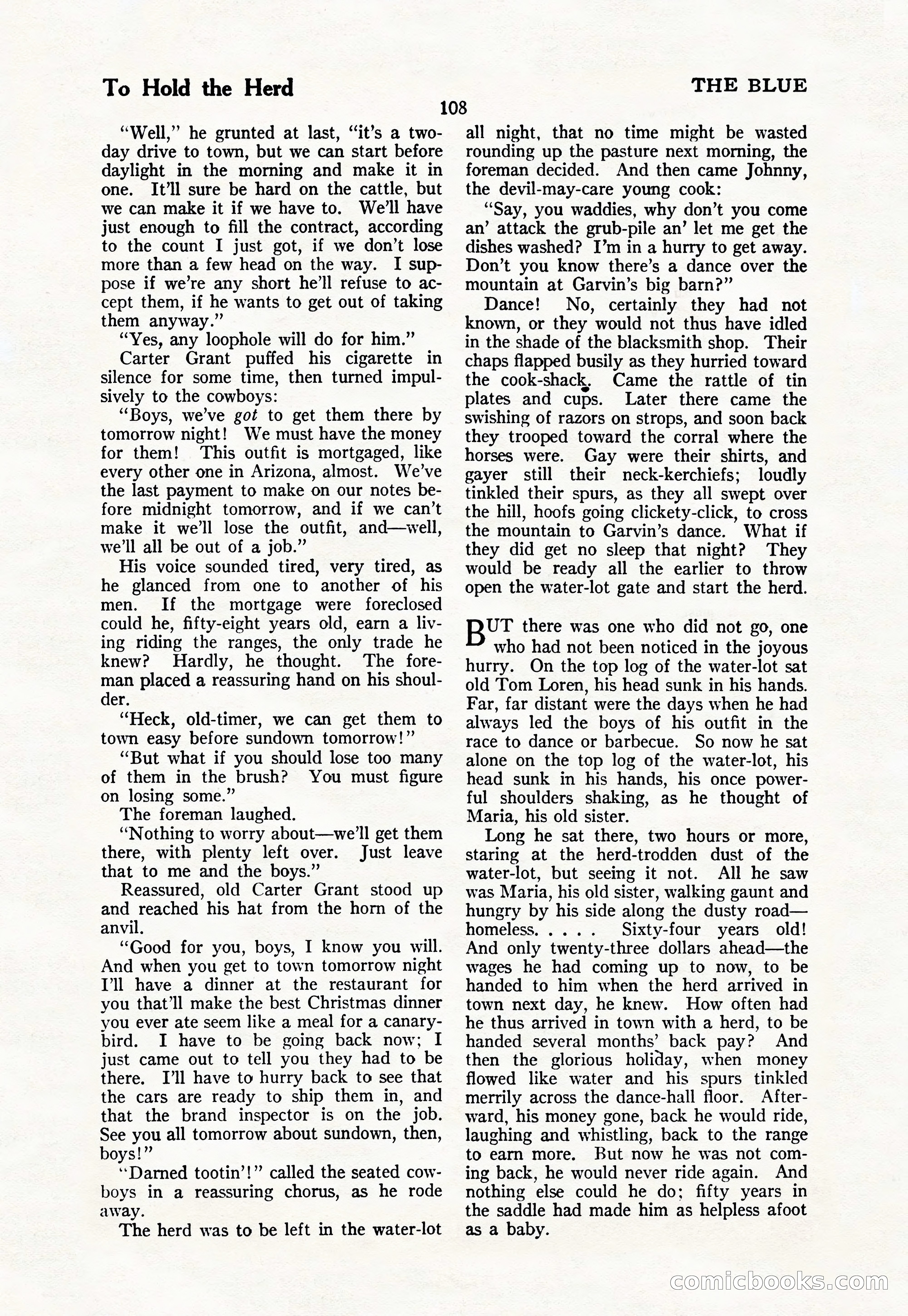 The Blue Book Magazine, March 1926 — page 110 of 208