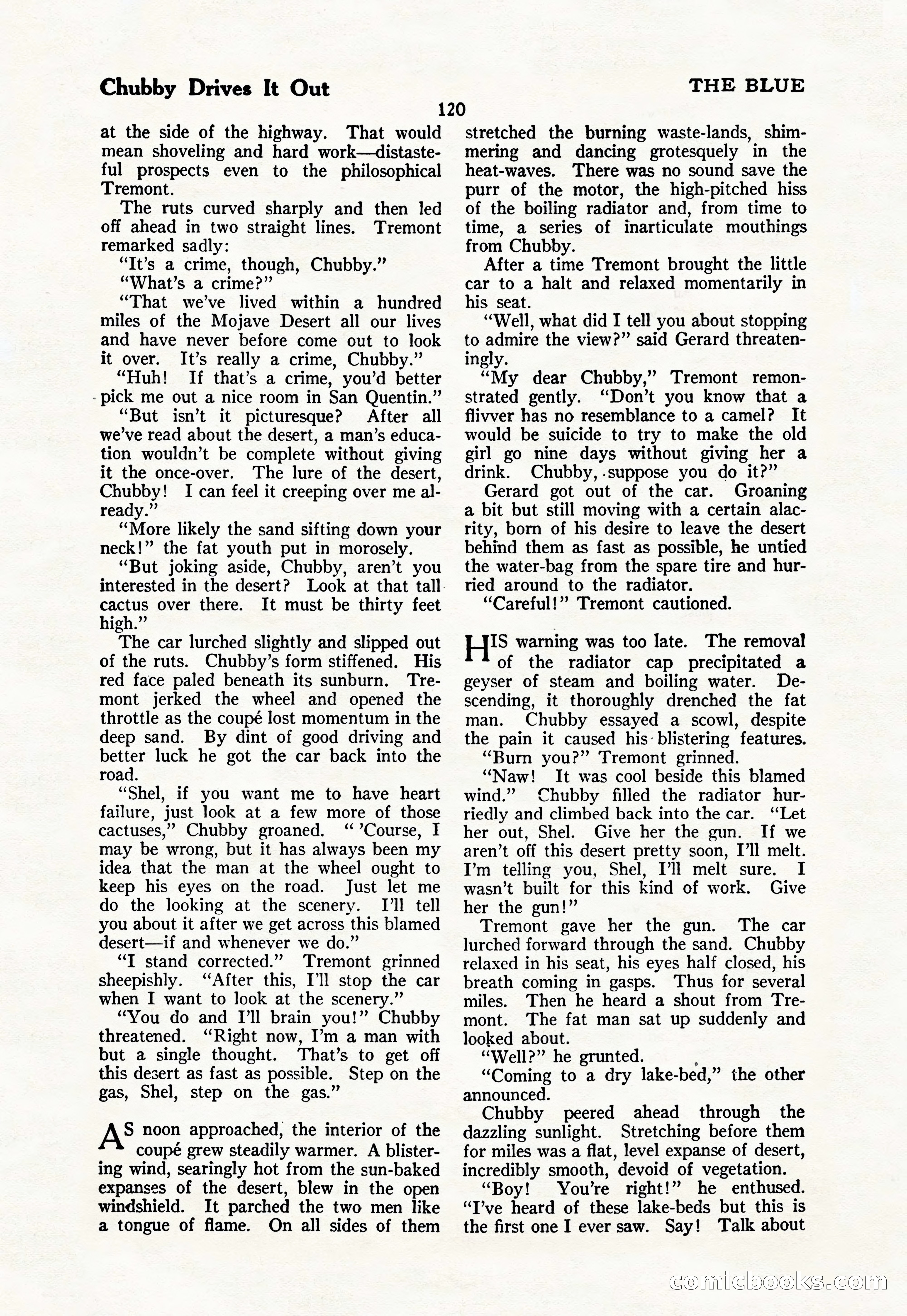 The Blue Book Magazine, March 1926 — page 122 of 208