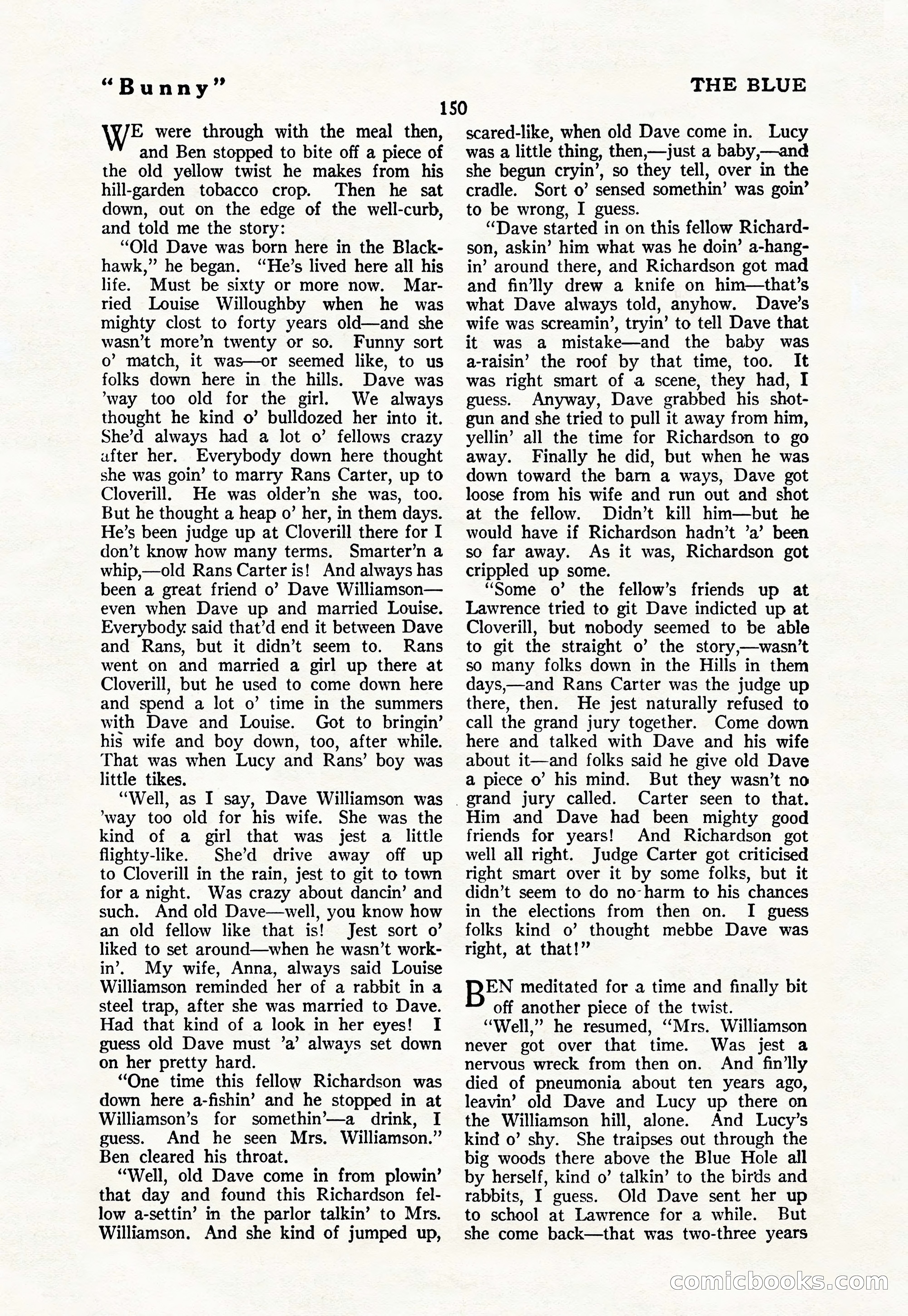 The Blue Book Magazine, March 1926 — page 152 of 208