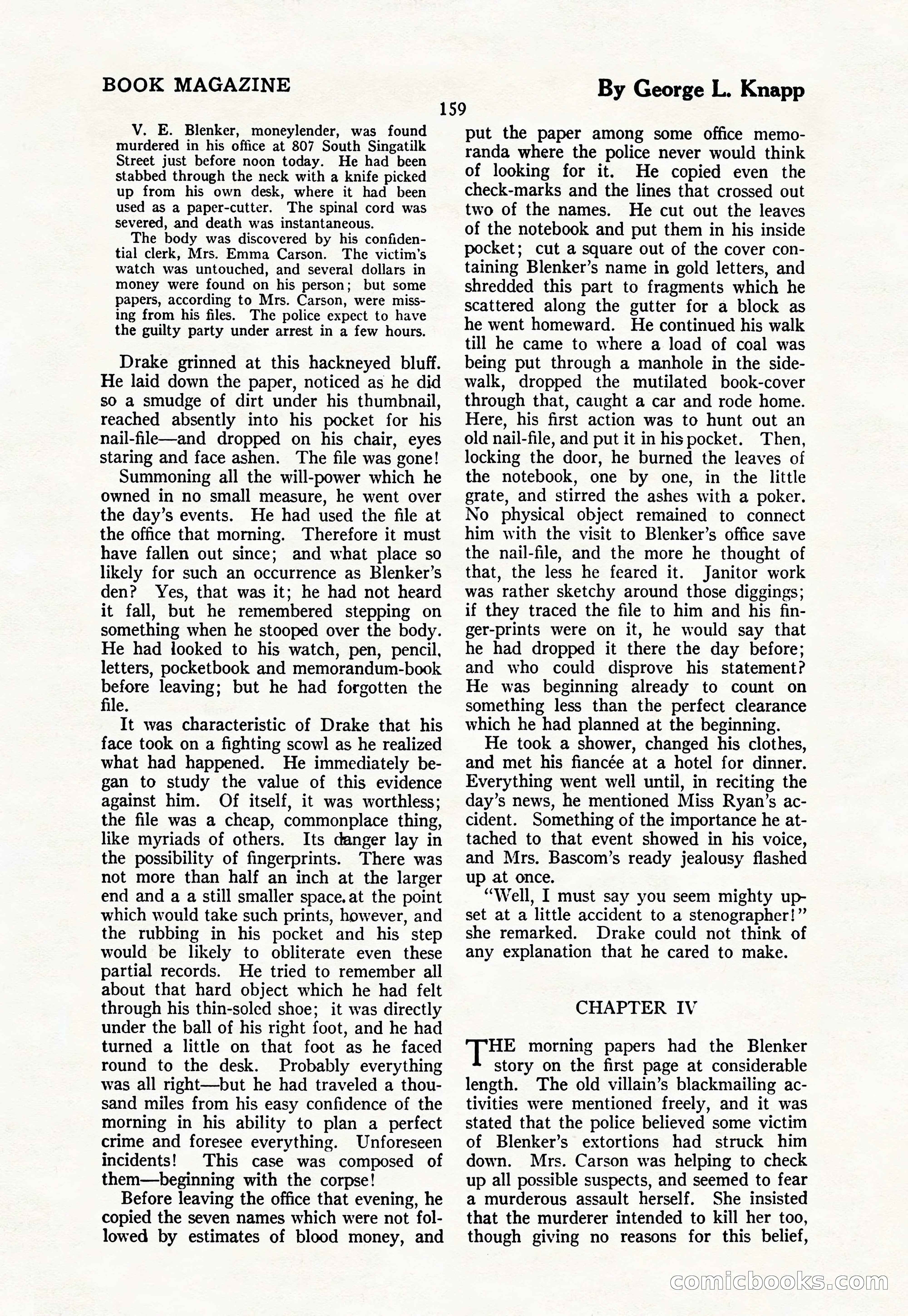 The Blue Book Magazine, March 1926 — page 161 of 208