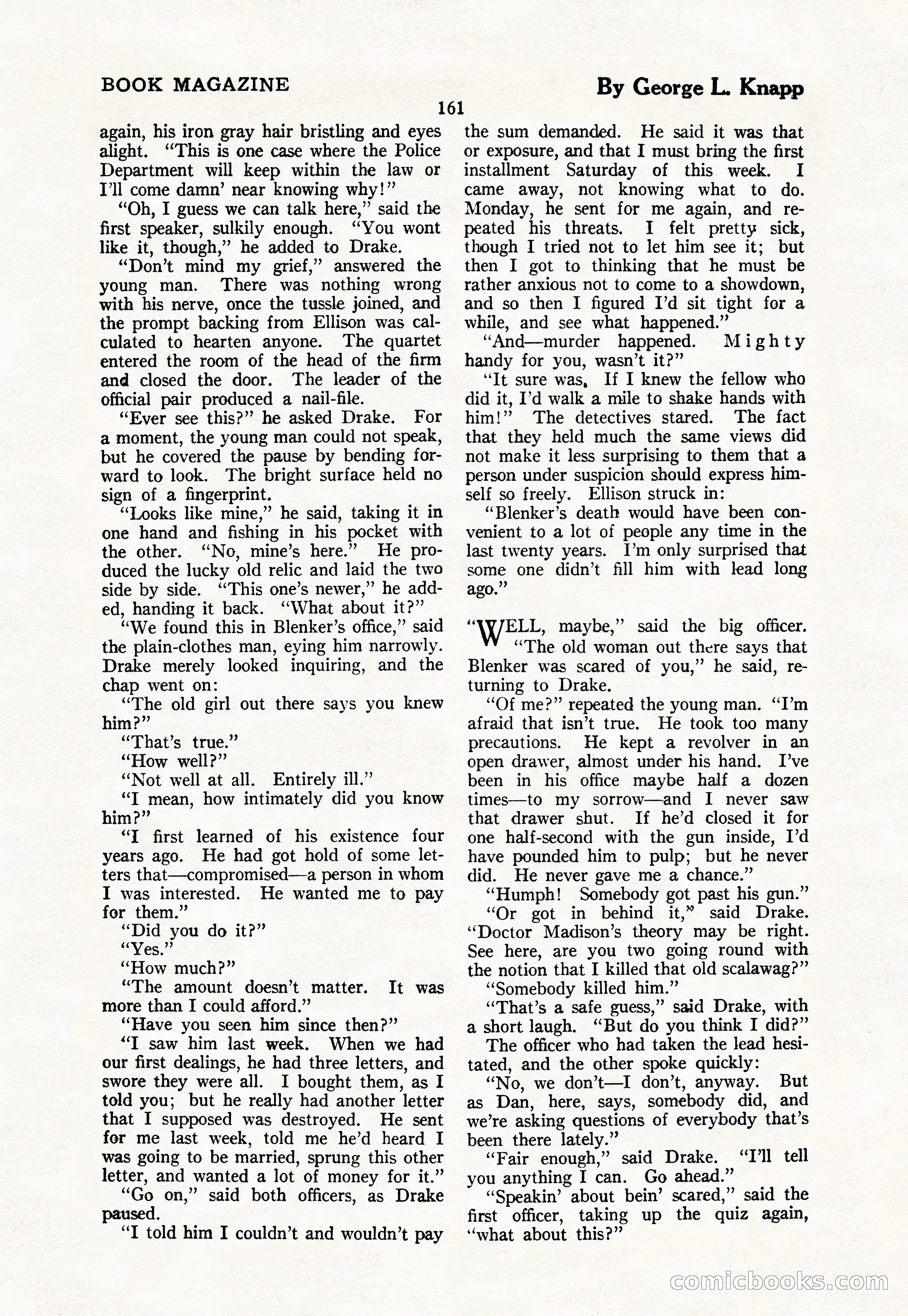 The Blue Book Magazine, March 1926 — page 163 of 208