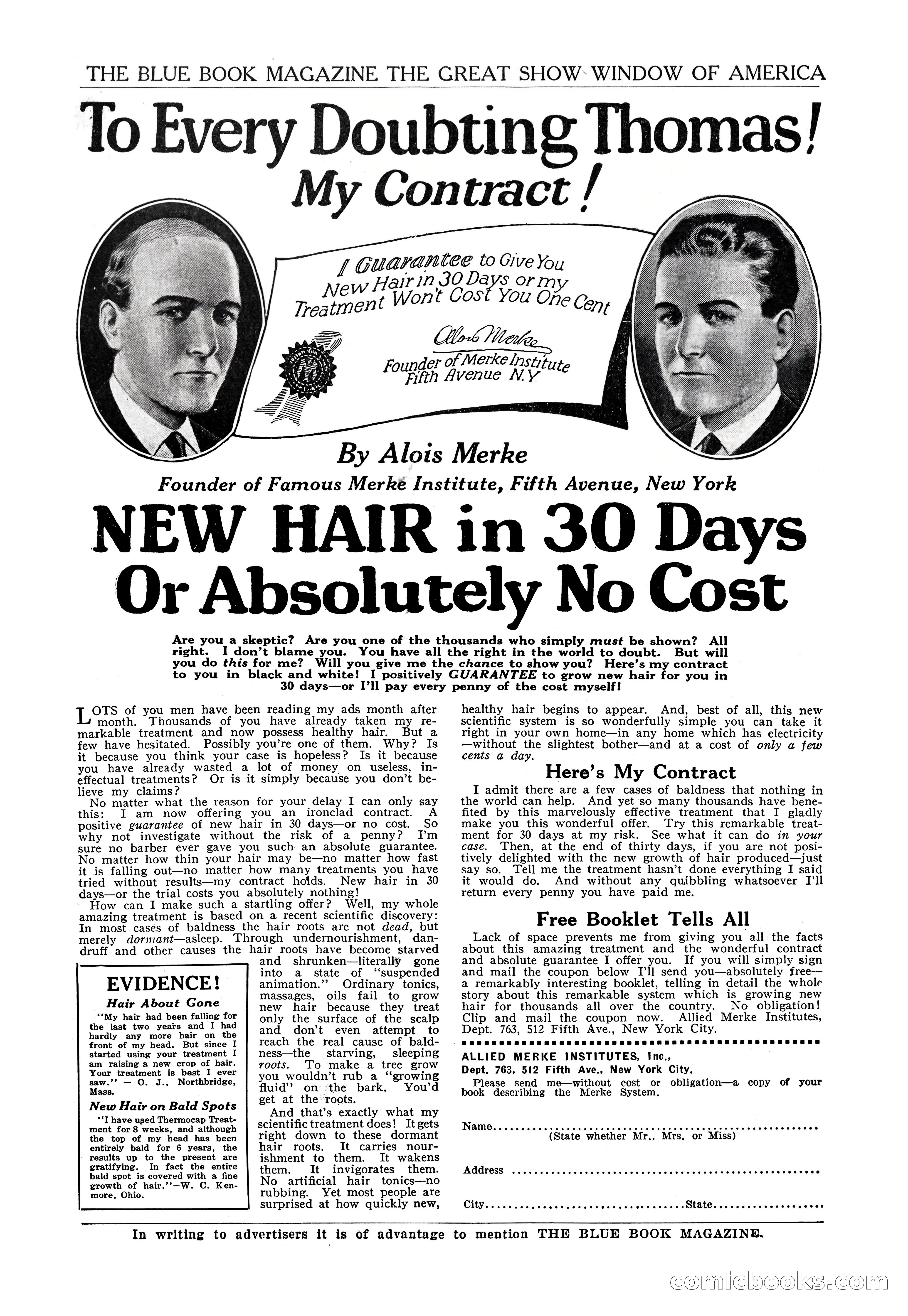 The Blue Book Magazine, March 1926 — page 206 of 208