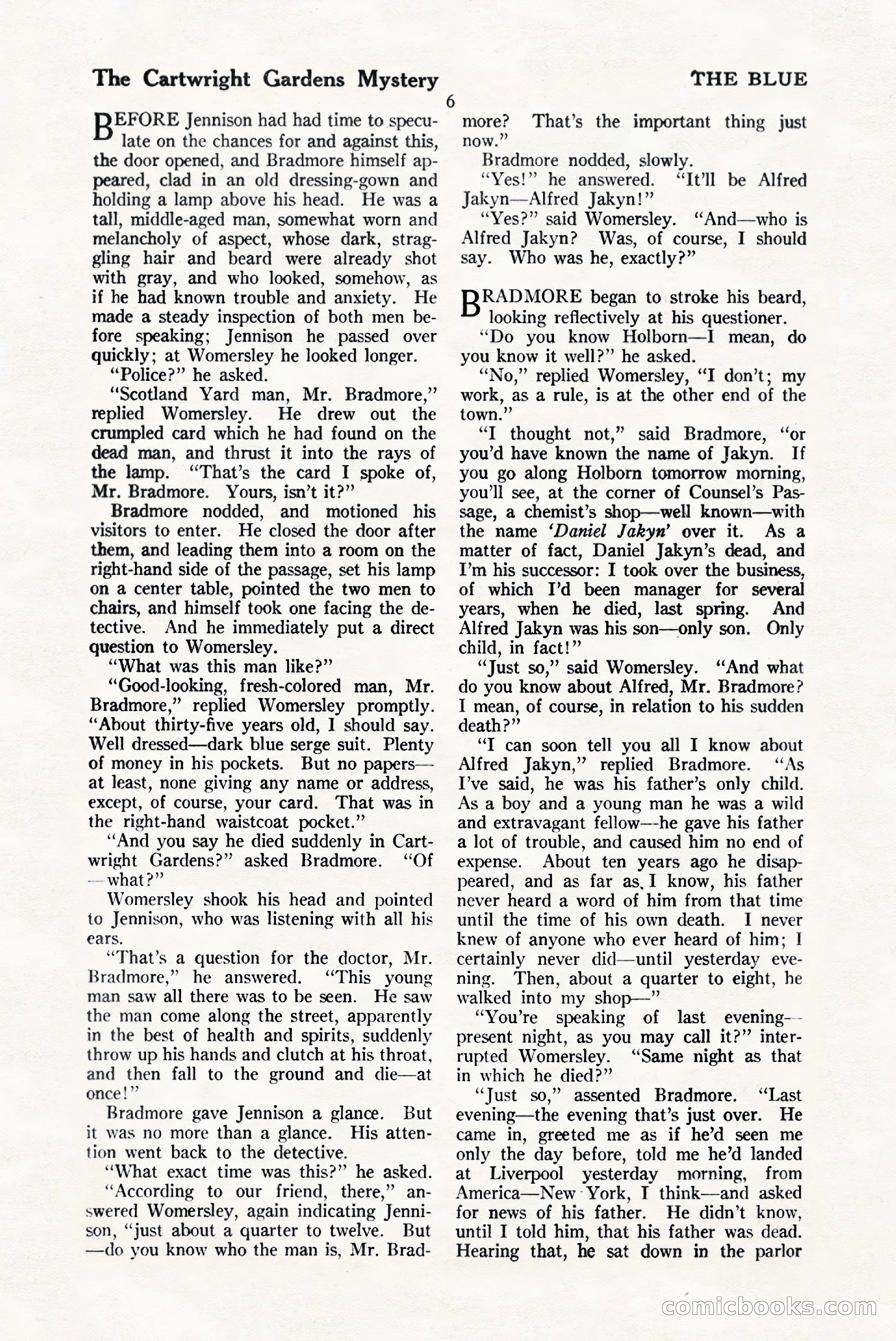 The Blue Book Magazine, January 1925 — page 12 of 208