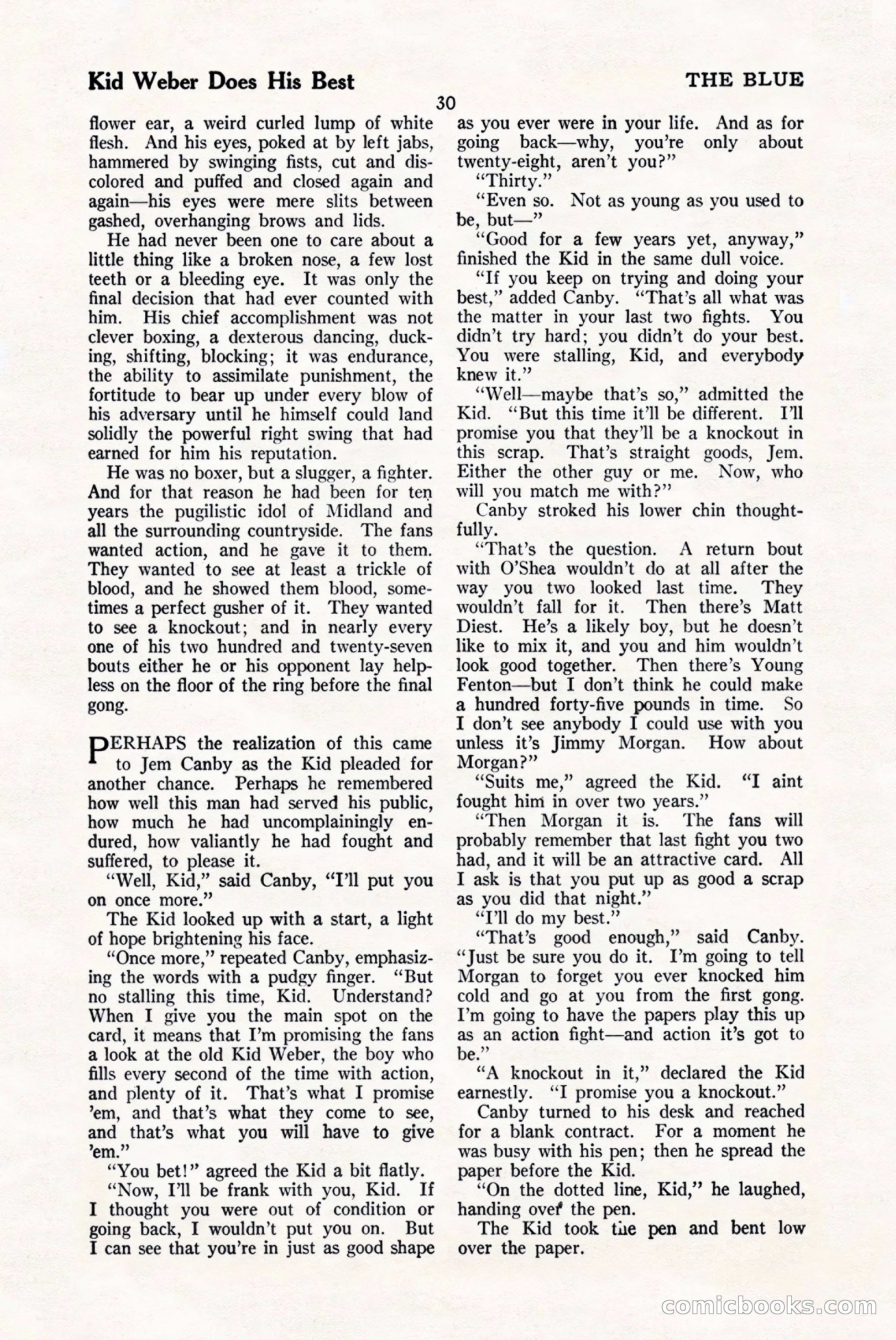 The Blue Book Magazine, January 1925 — page 36 of 208