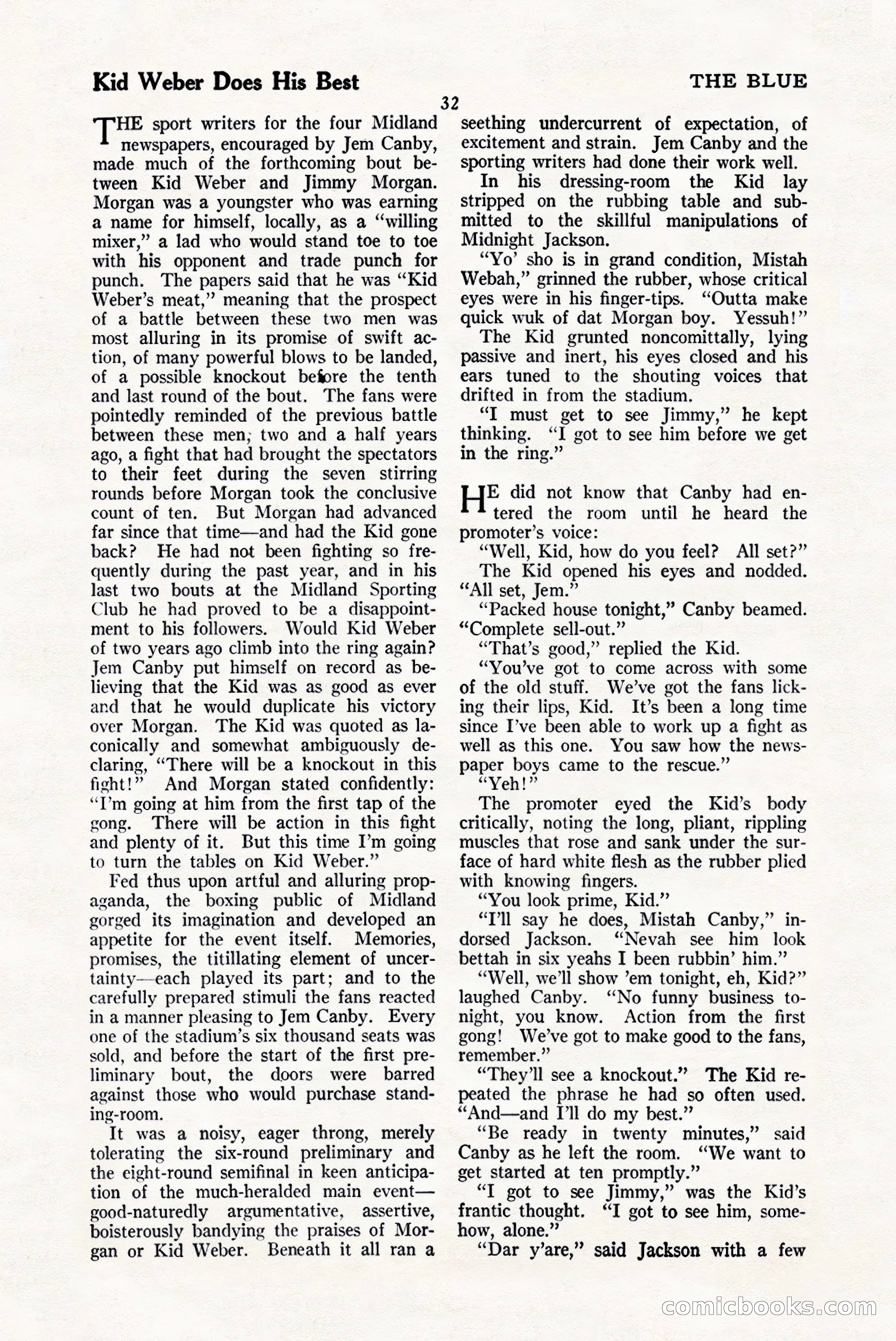The Blue Book Magazine, January 1925 — page 38 of 208