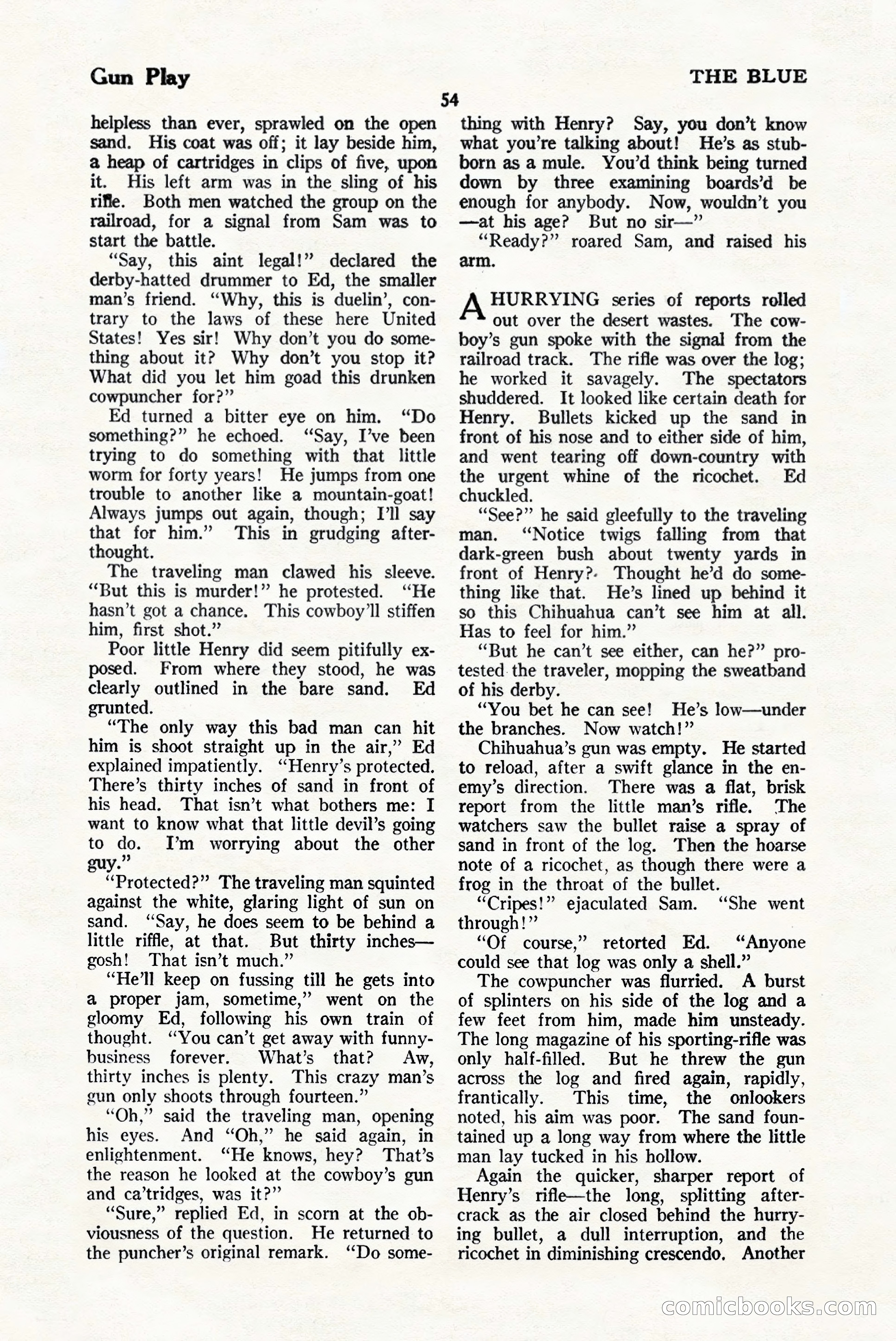 The Blue Book Magazine, January 1925 — page 60 of 208