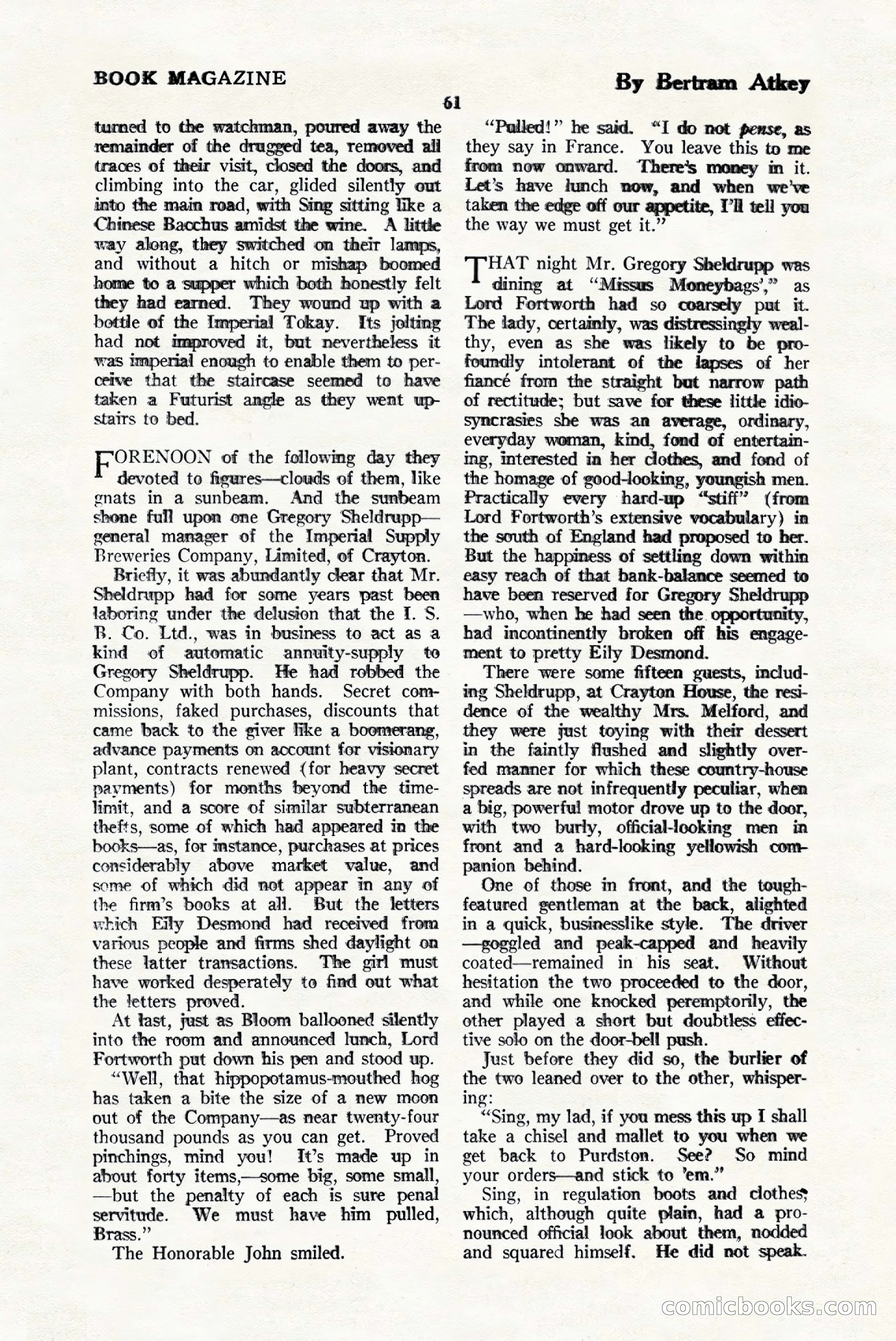 The Blue Book Magazine, January 1925 — page 67 of 208