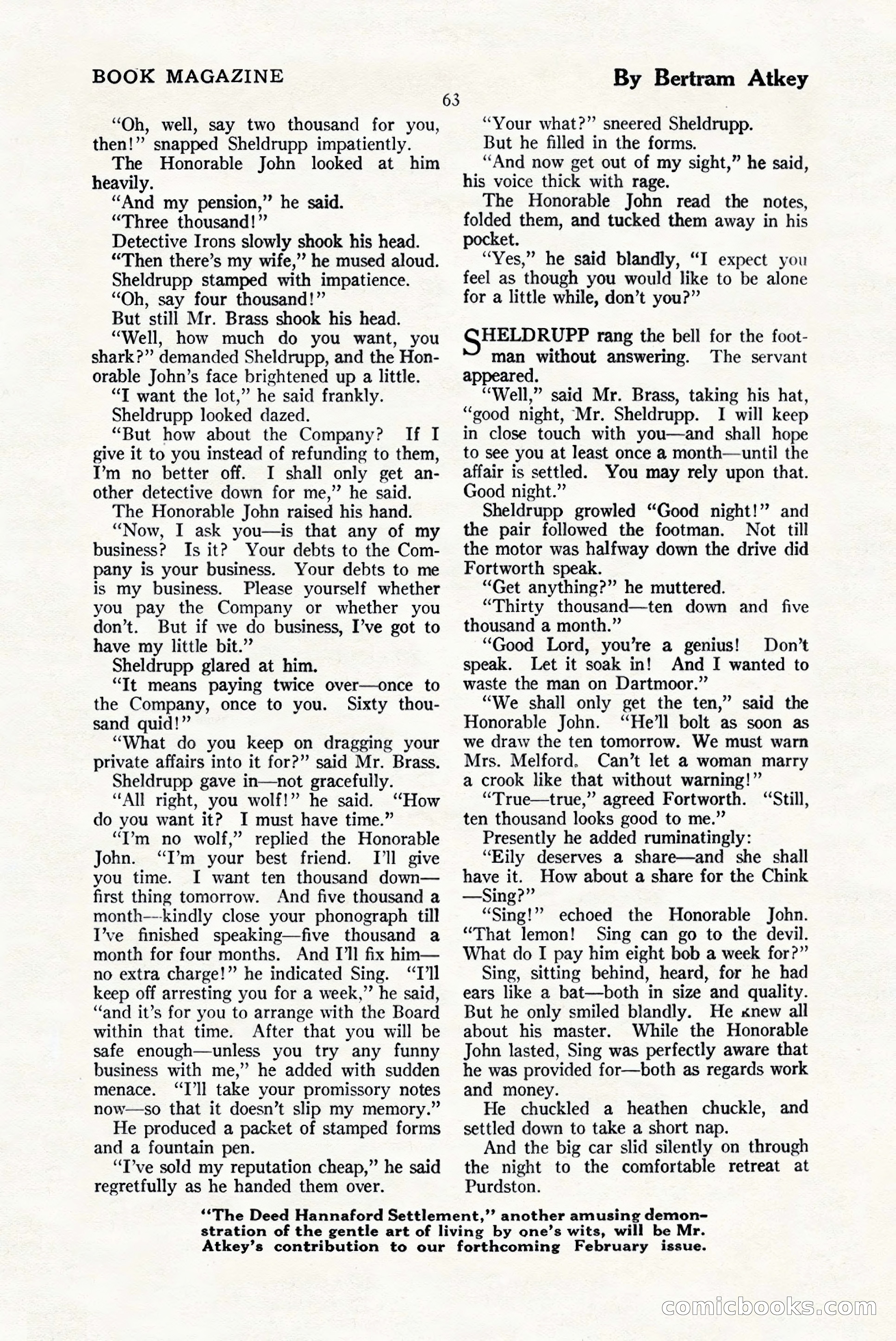 The Blue Book Magazine, January 1925 — page 69 of 208