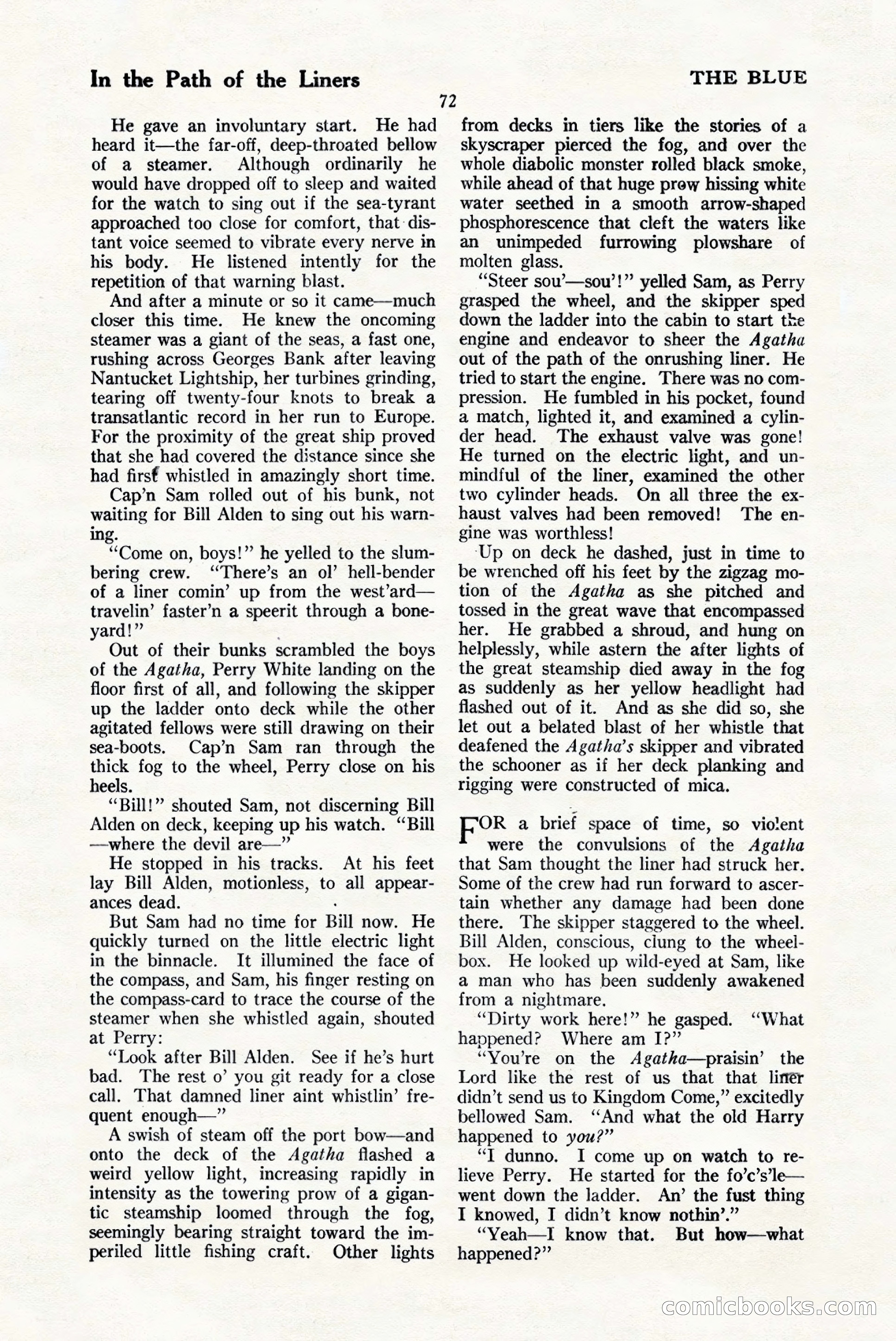 The Blue Book Magazine, January 1925 — page 78 of 208
