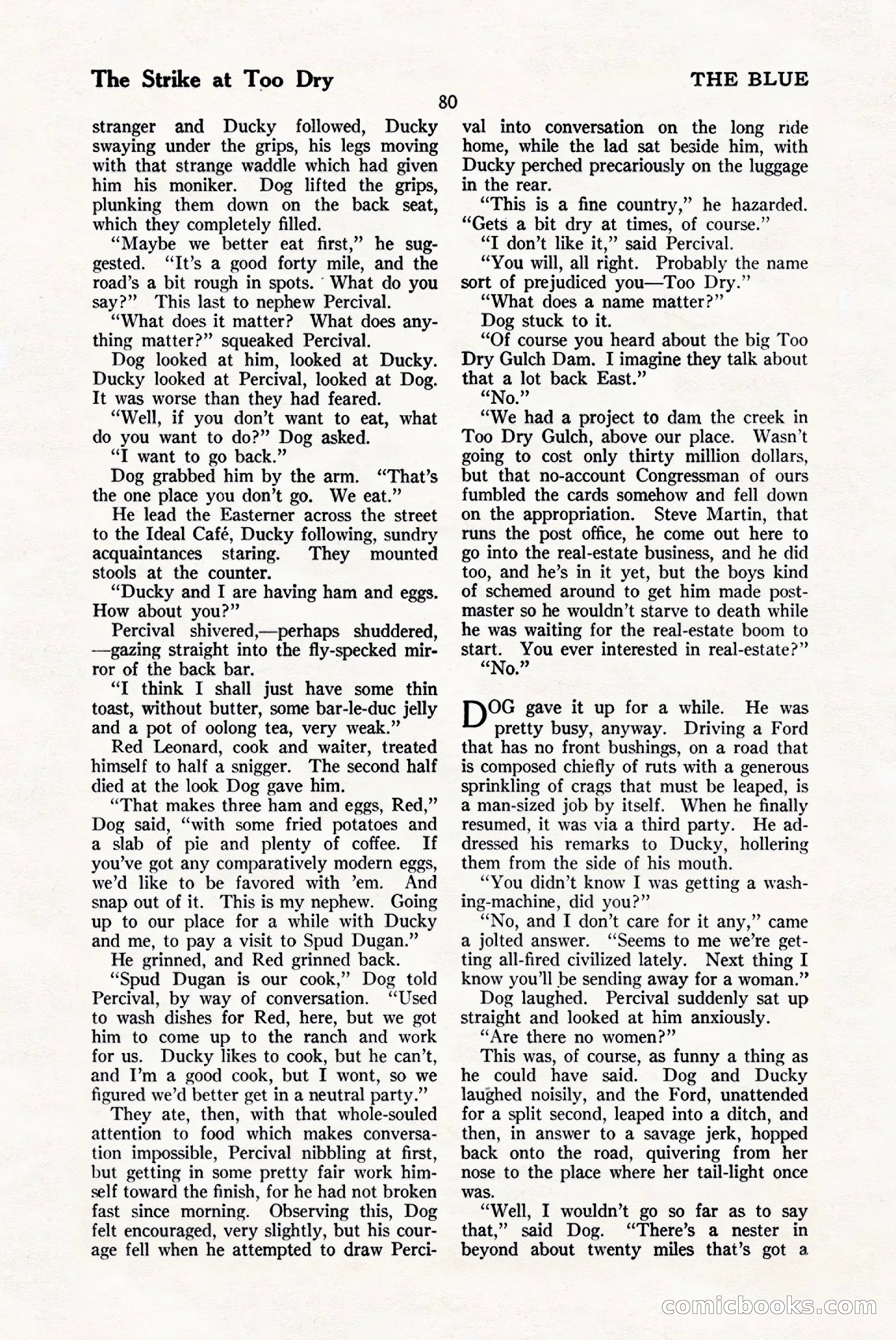 The Blue Book Magazine, January 1925 — page 86 of 208