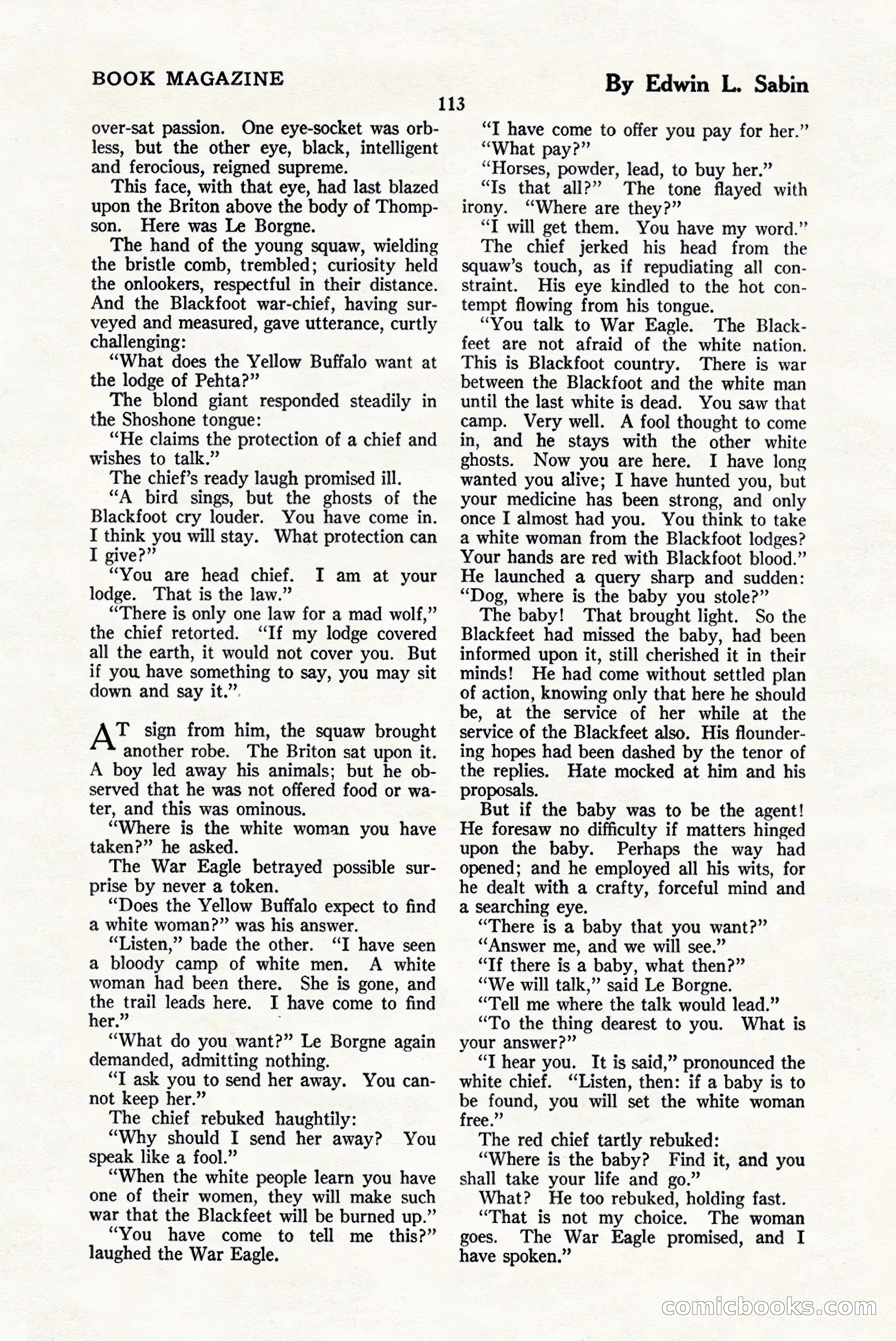 The Blue Book Magazine, January 1925 — page 119 of 208
