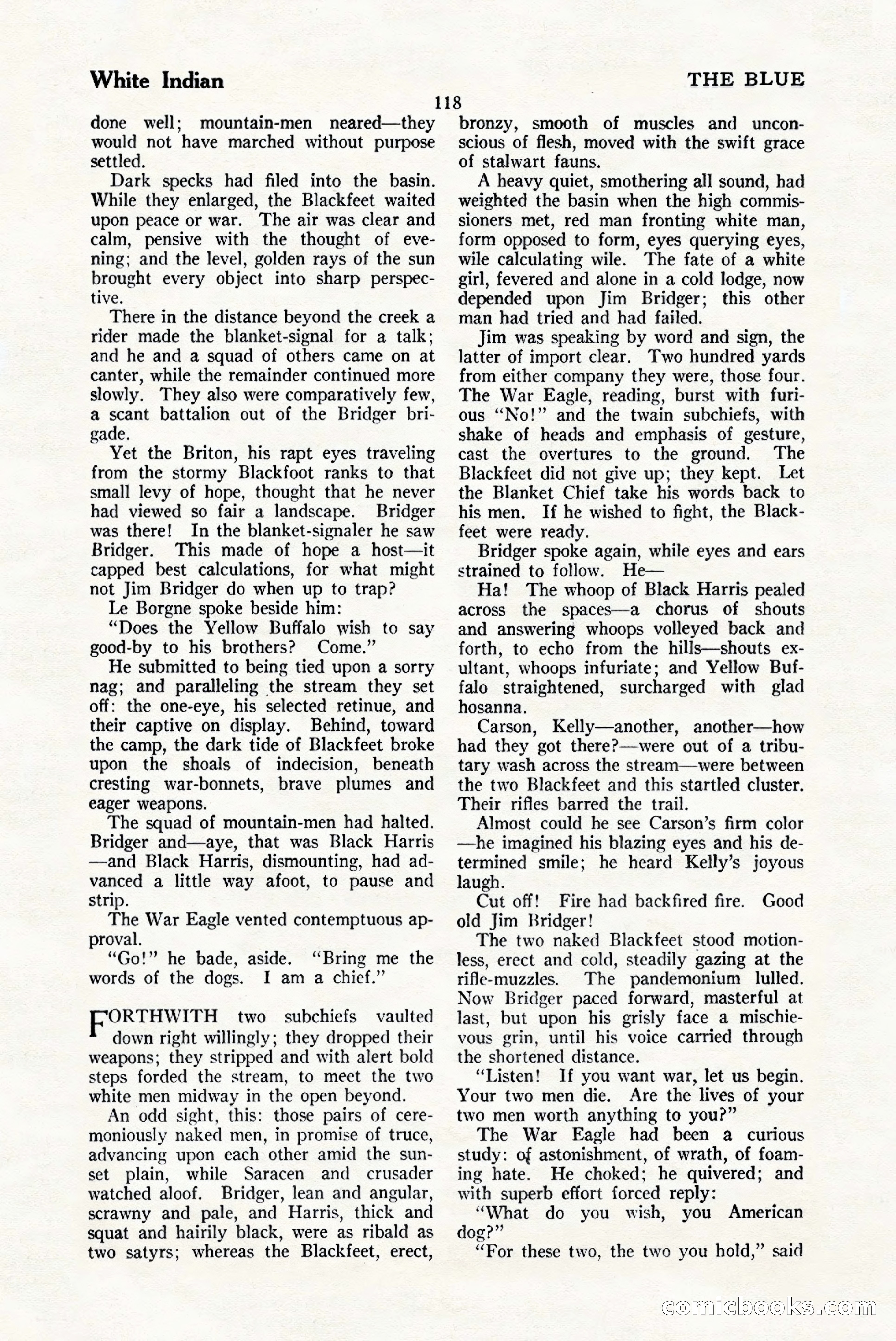 The Blue Book Magazine, January 1925 — page 124 of 208