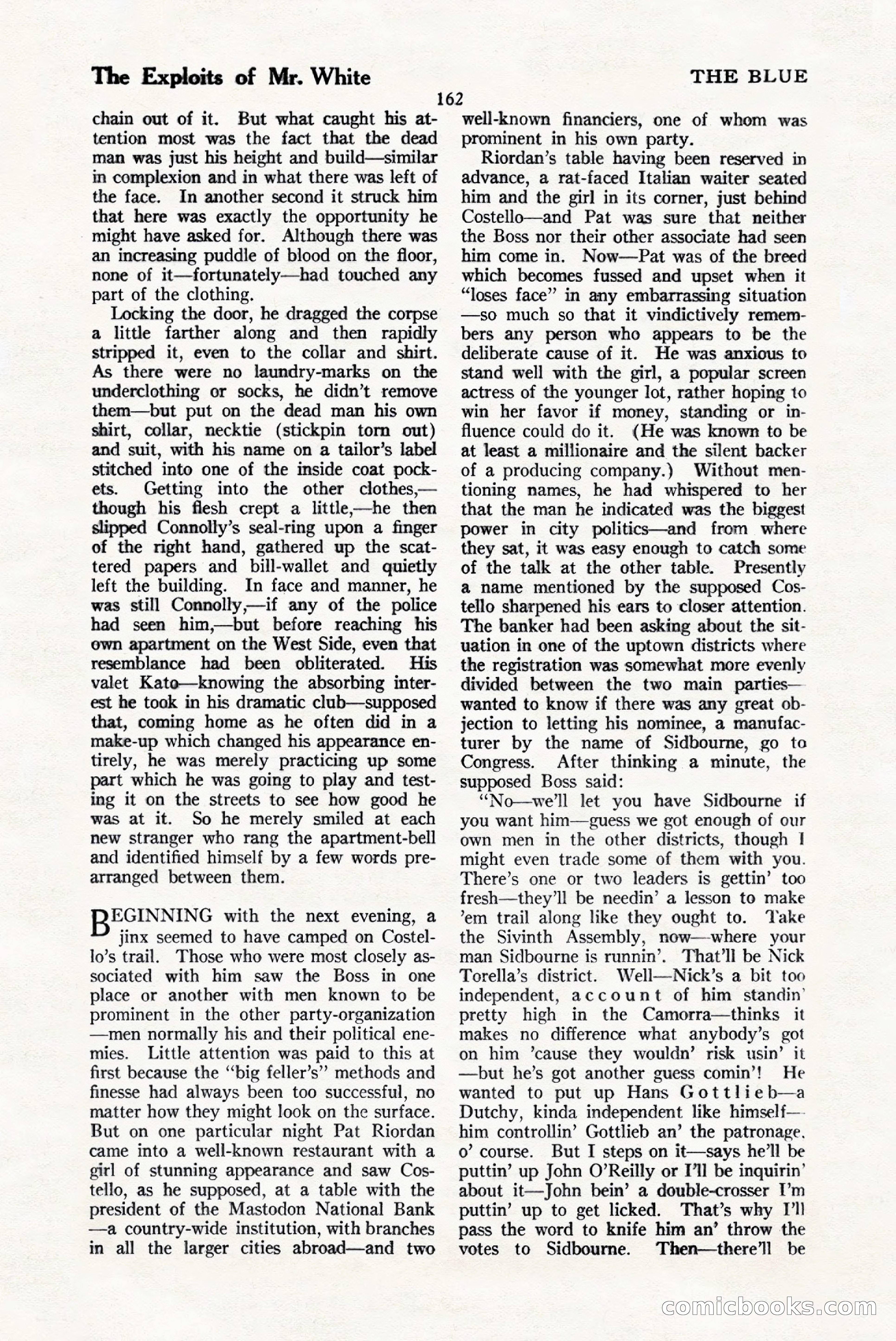 The Blue Book Magazine, January 1925 — page 168 of 208