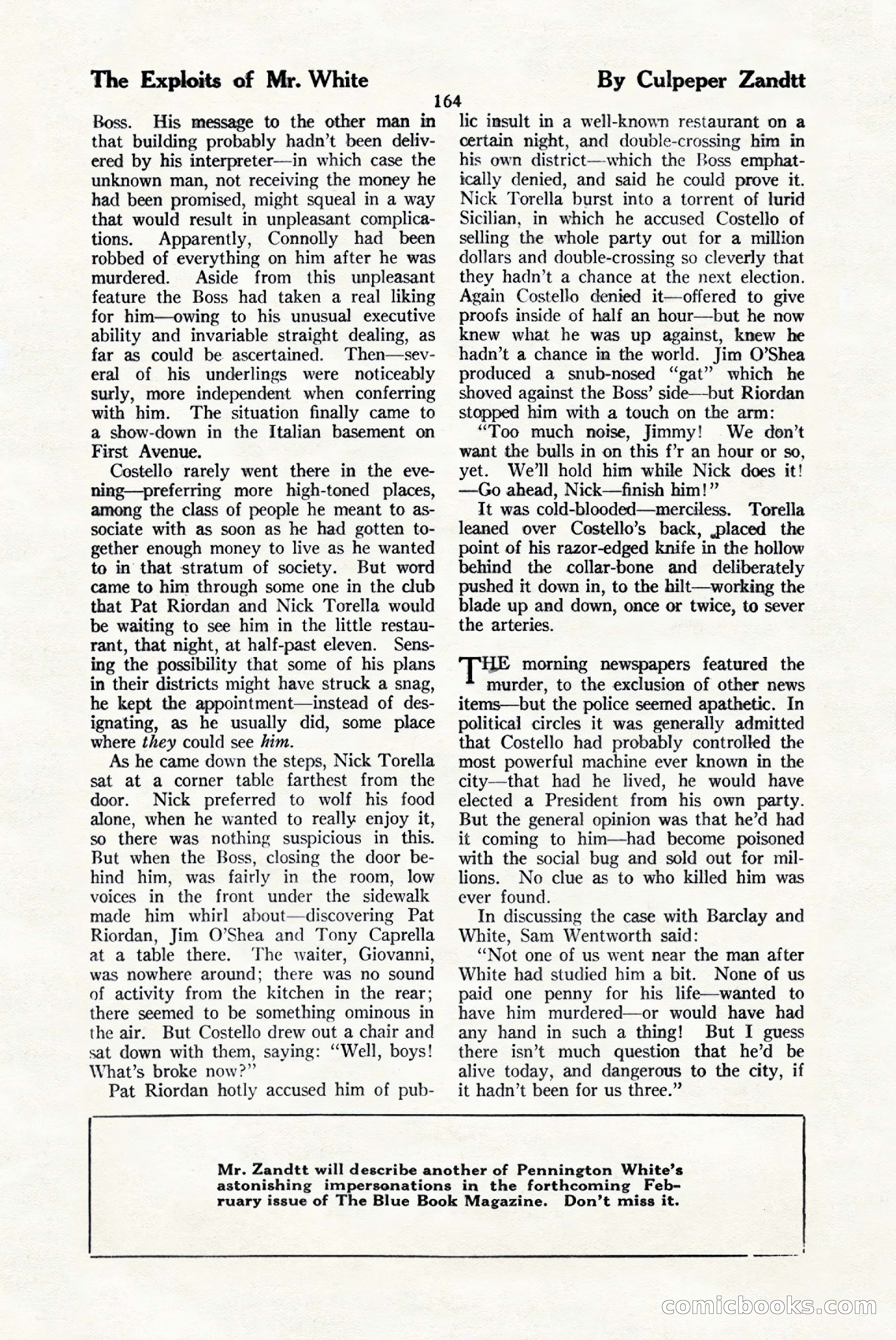The Blue Book Magazine, January 1925 — page 170 of 208
