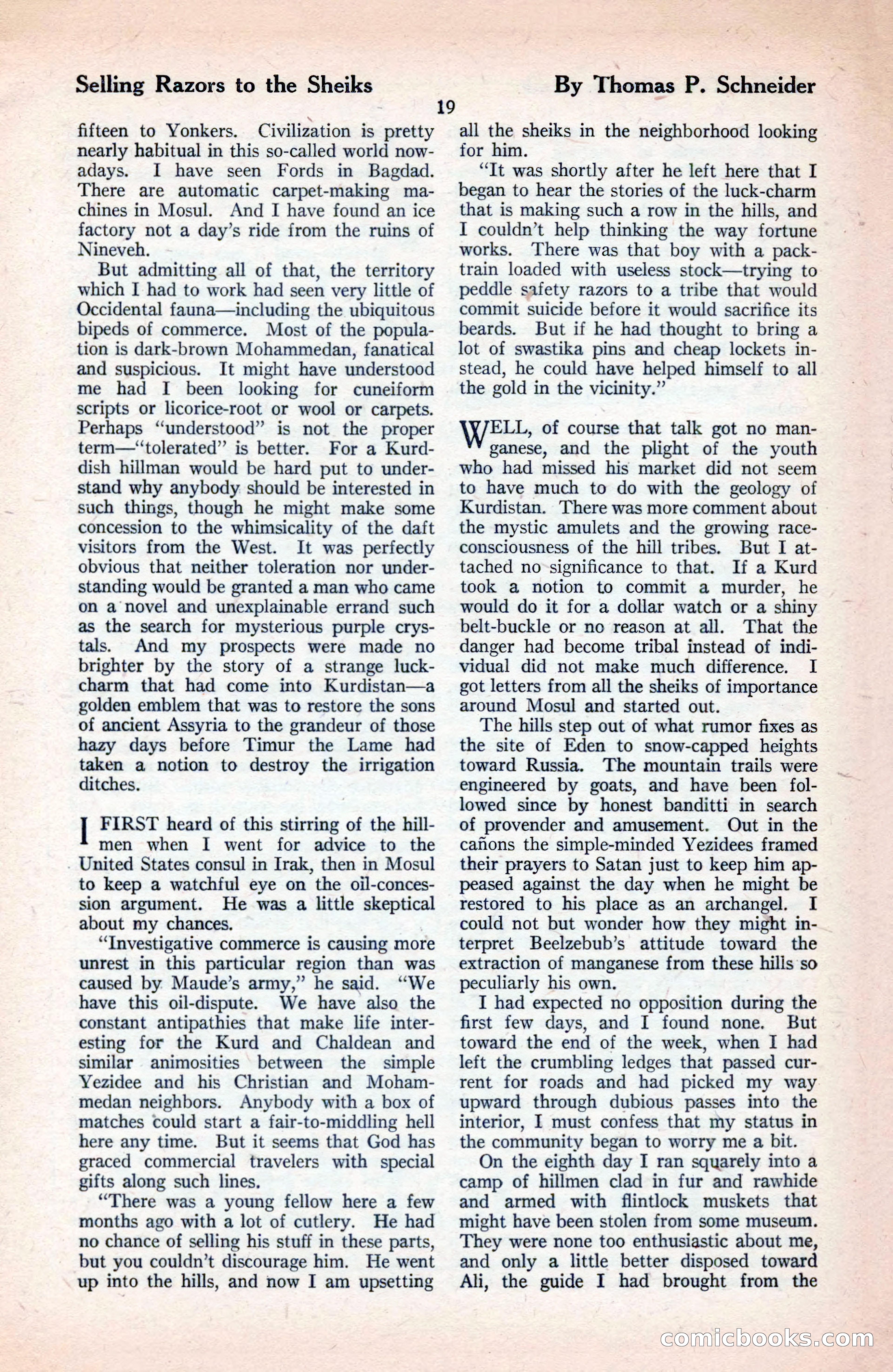 The Blue Book Magazine, September 1925 — page 21 of 208