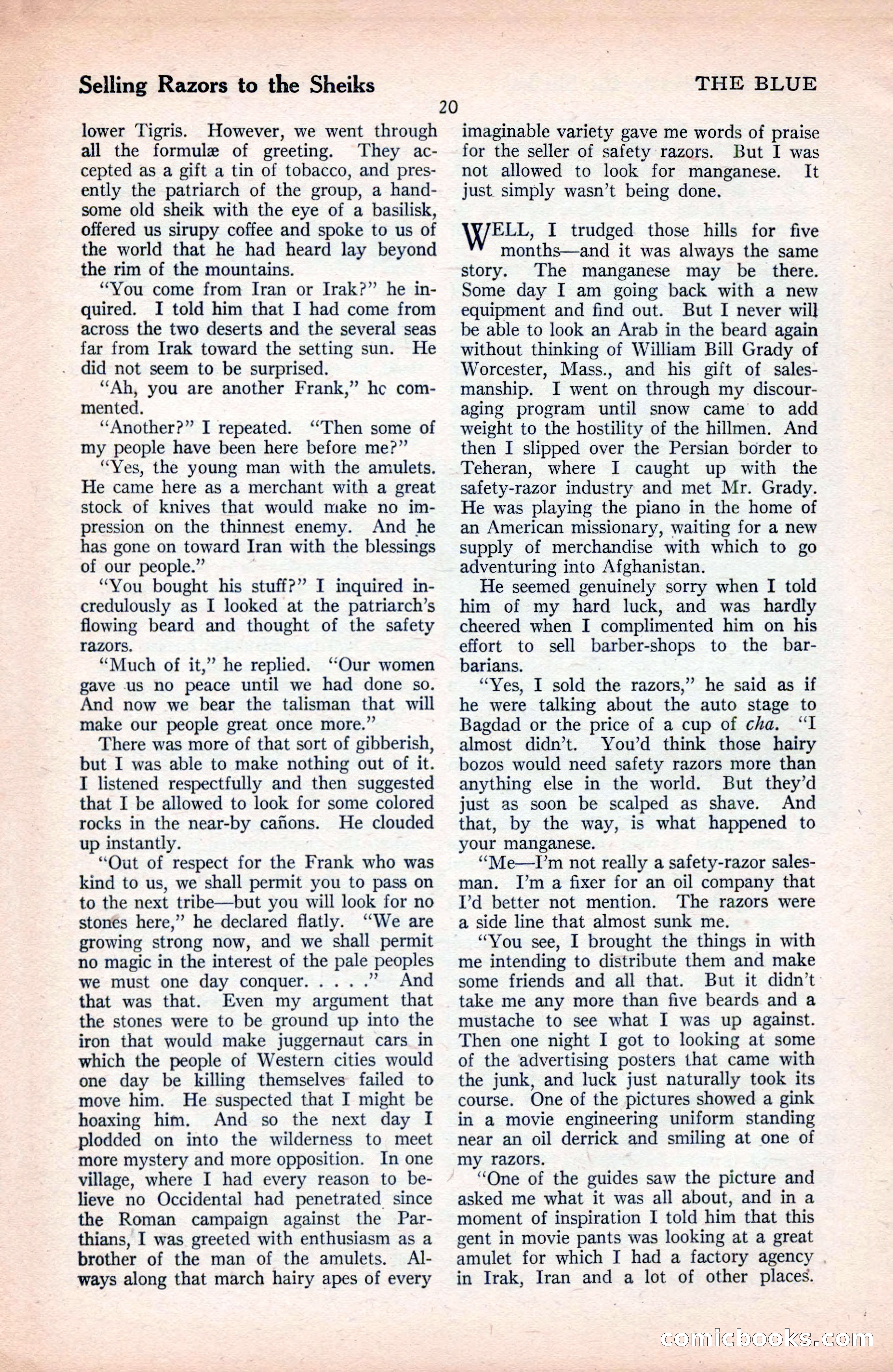 The Blue Book Magazine, September 1925 — page 22 of 208