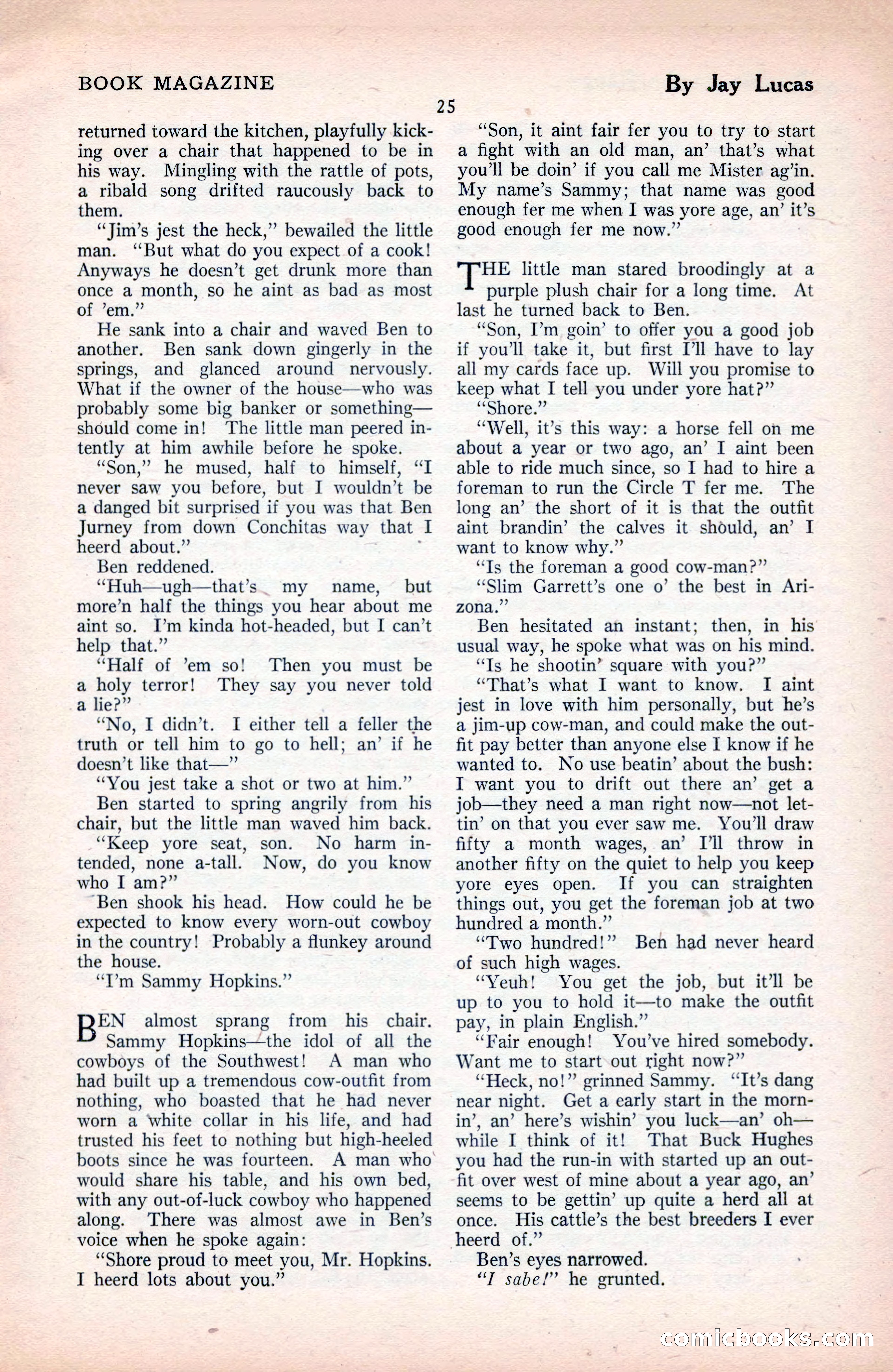 The Blue Book Magazine, September 1925 — page 27 of 208
