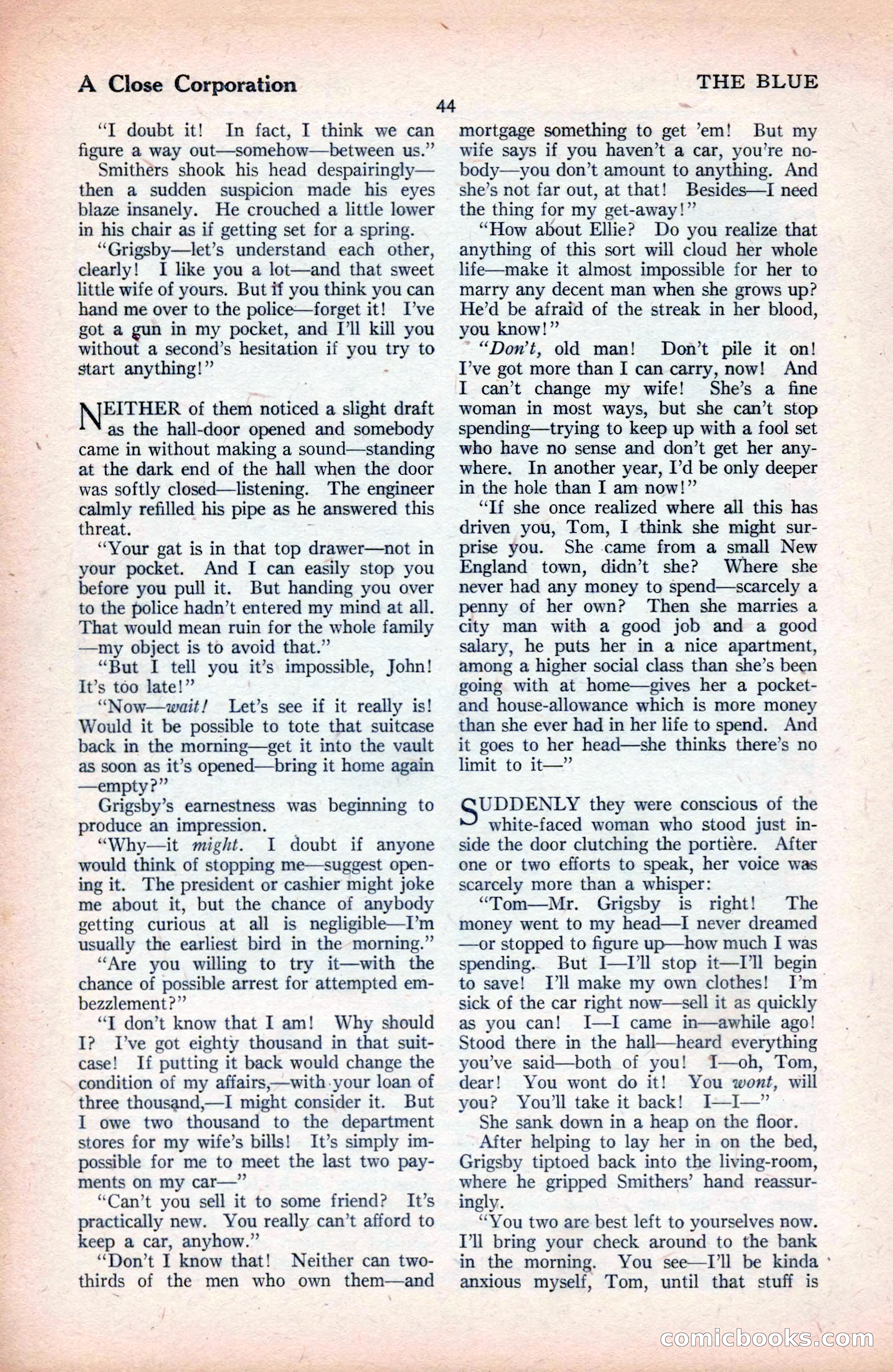 The Blue Book Magazine, September 1925 — page 46 of 208