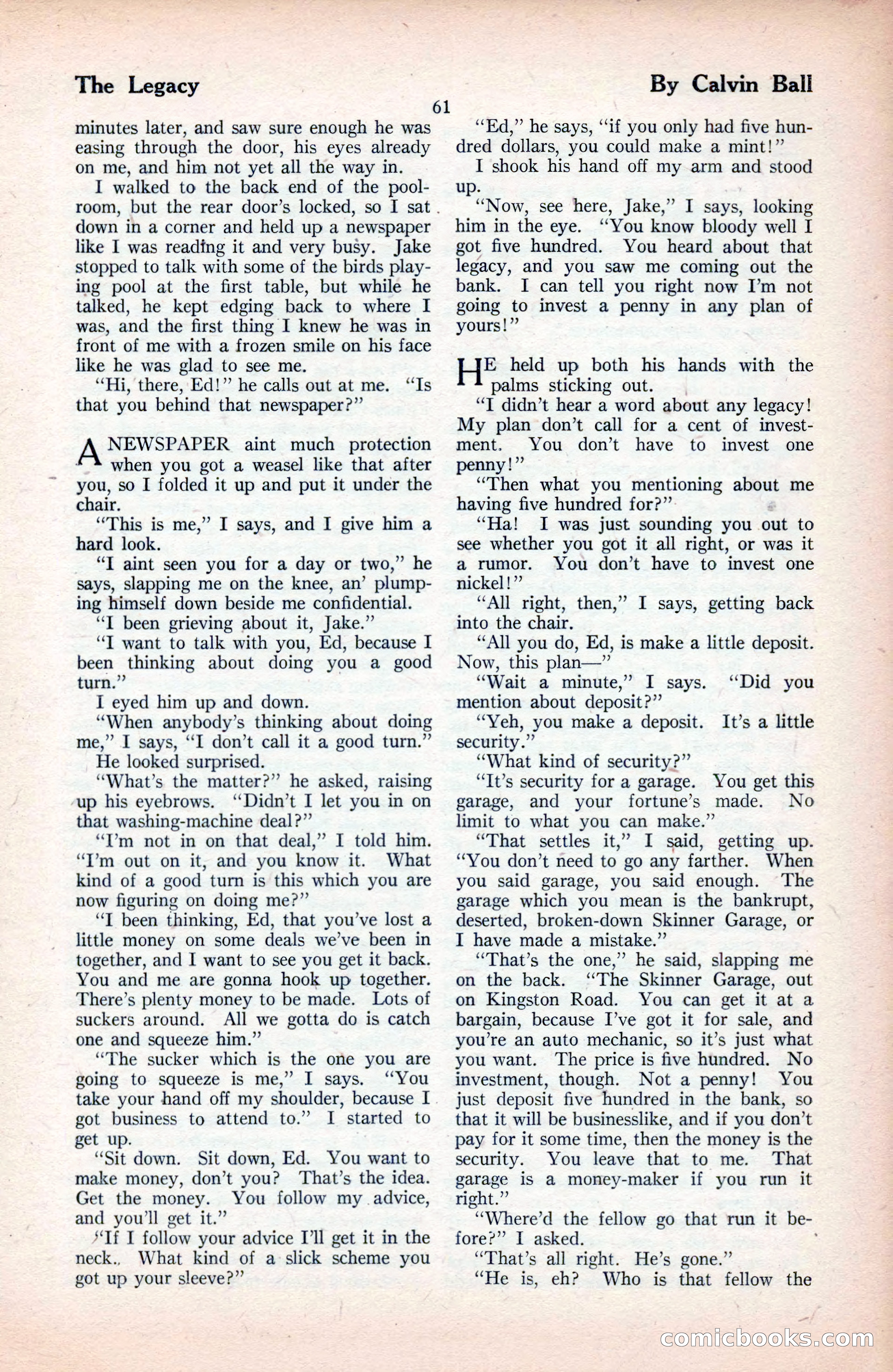 The Blue Book Magazine, September 1925 — page 63 of 208