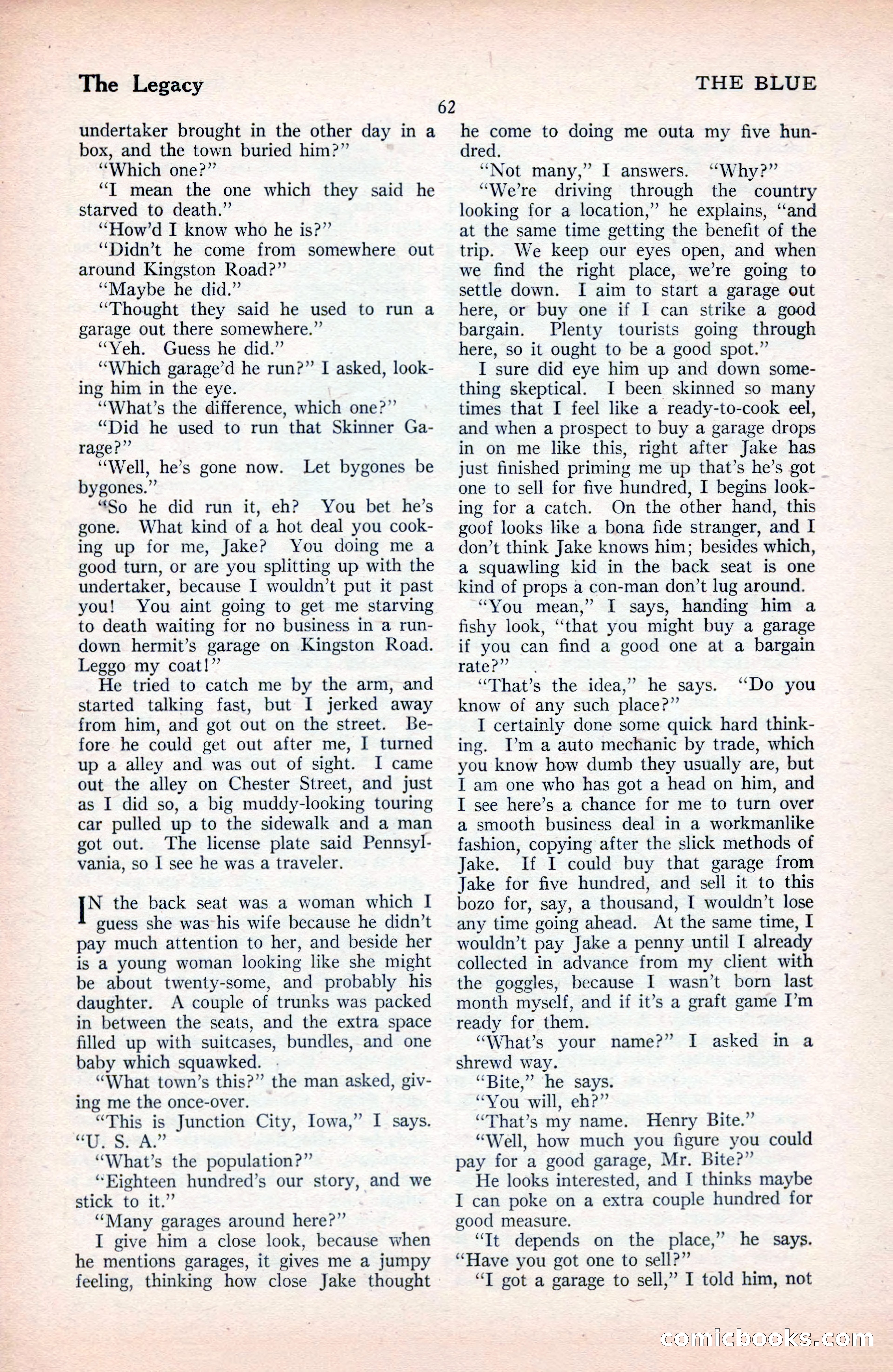 The Blue Book Magazine, September 1925 — page 64 of 208