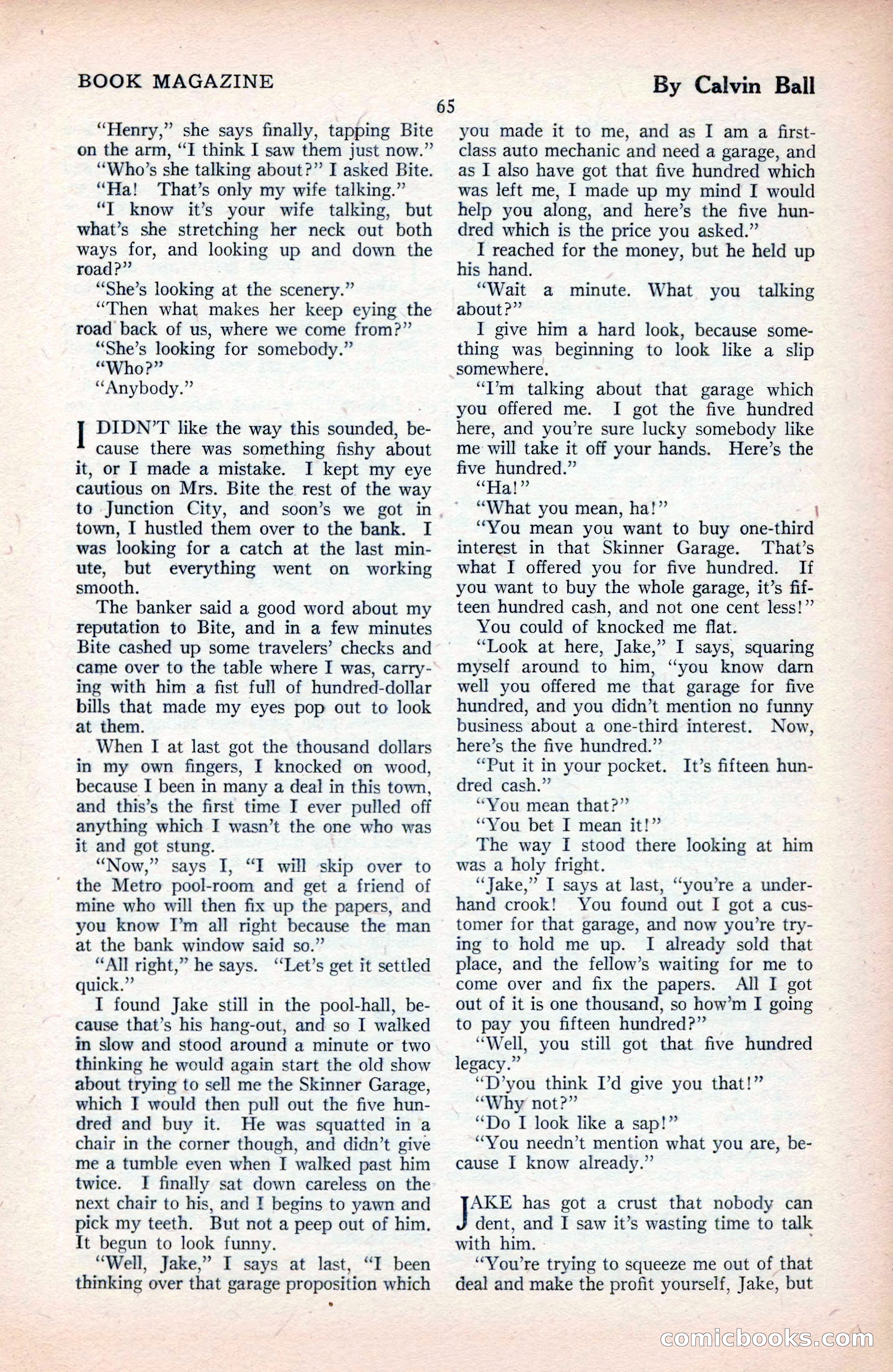 The Blue Book Magazine, September 1925 — page 67 of 208