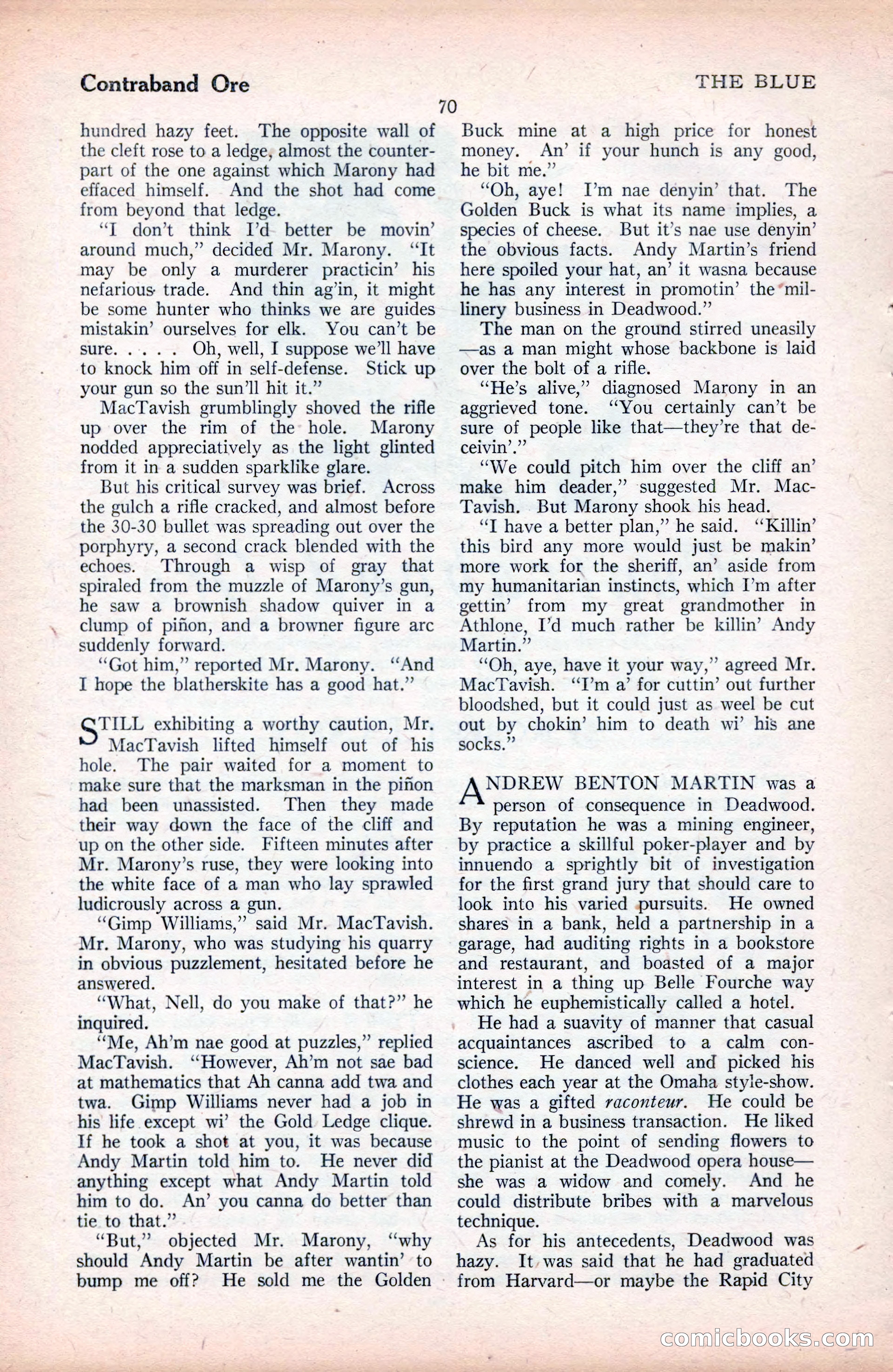 The Blue Book Magazine, September 1925 — page 72 of 208