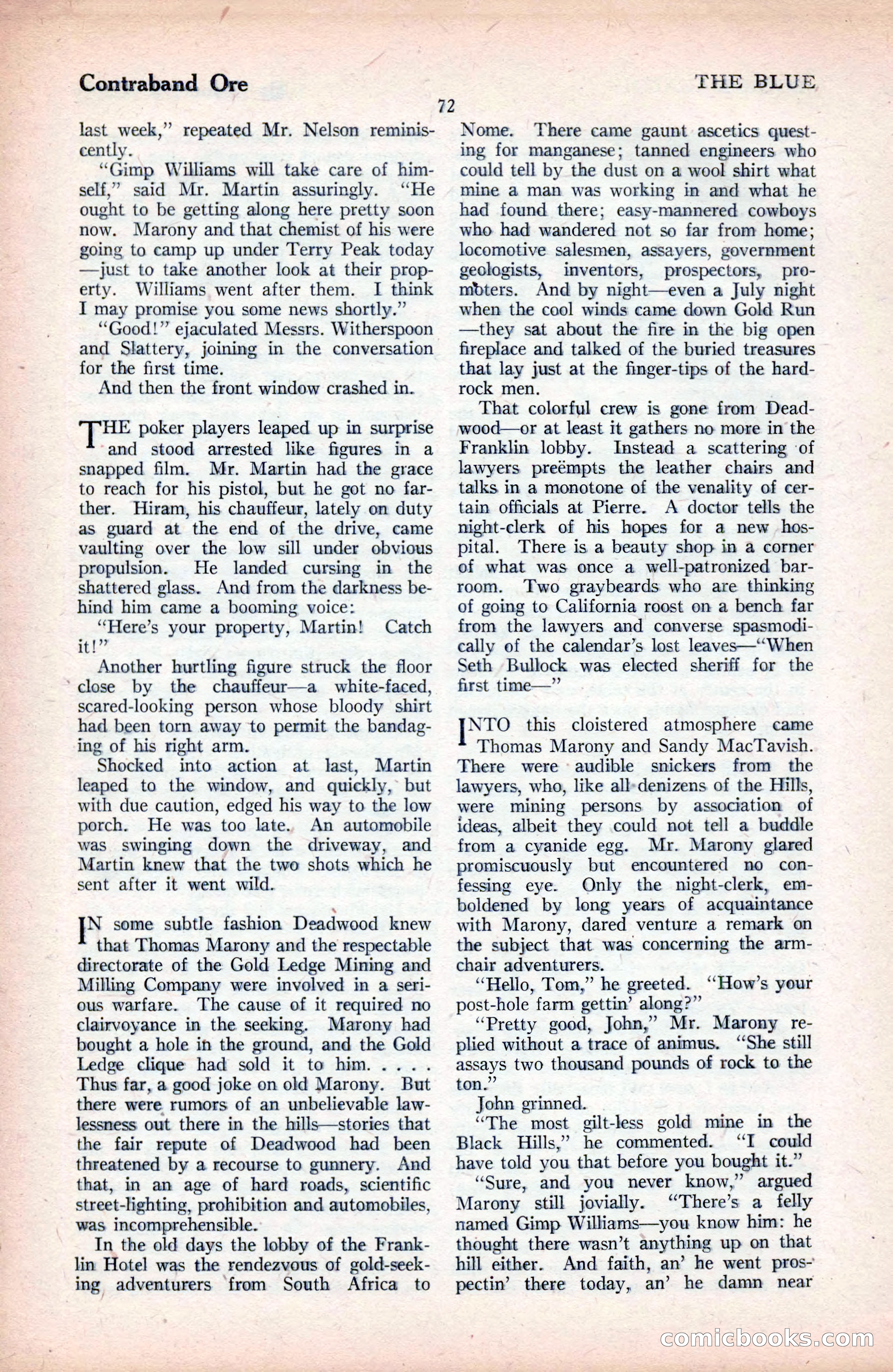 The Blue Book Magazine, September 1925 — page 74 of 208
