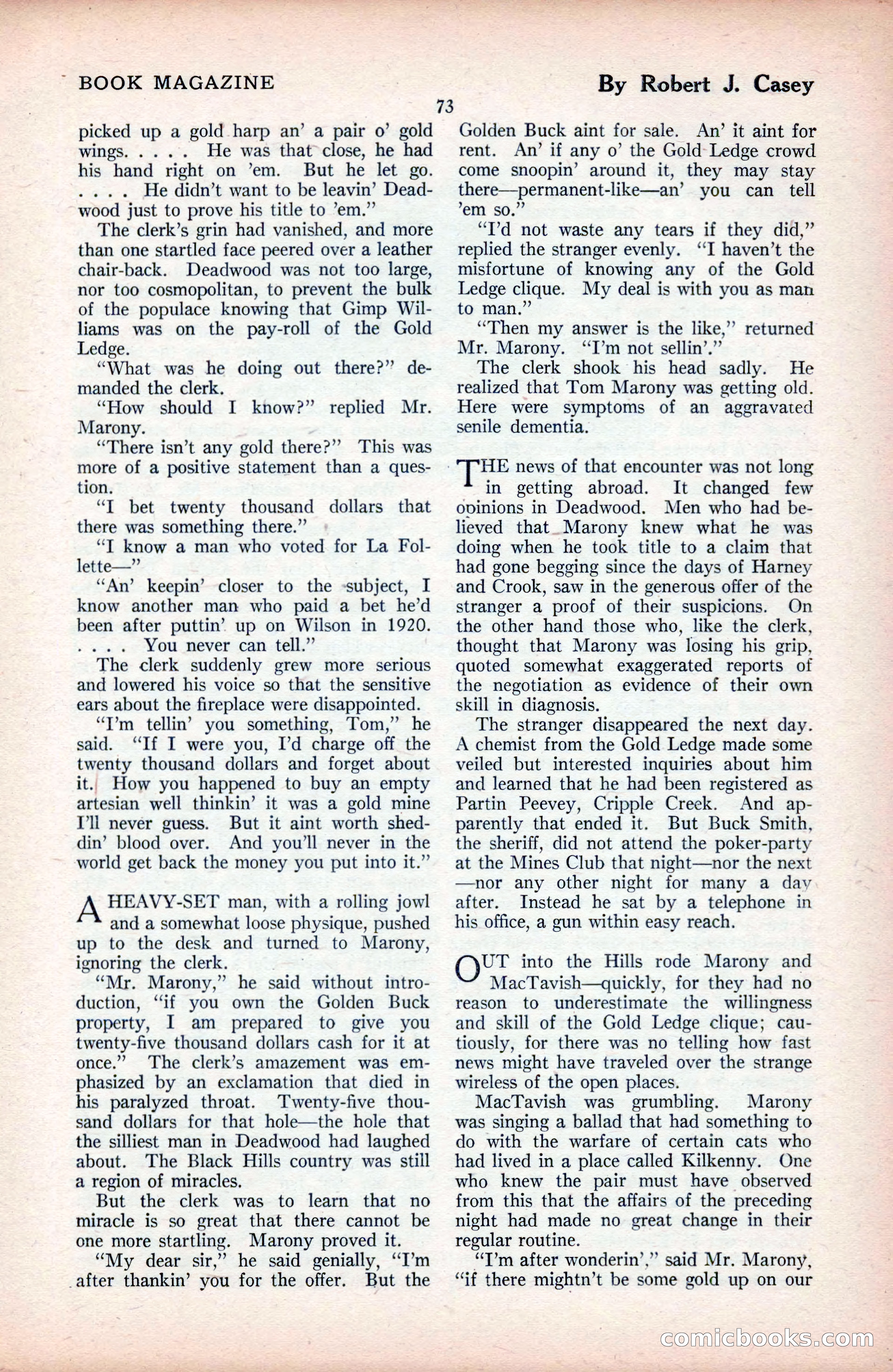 The Blue Book Magazine, September 1925 — page 75 of 208