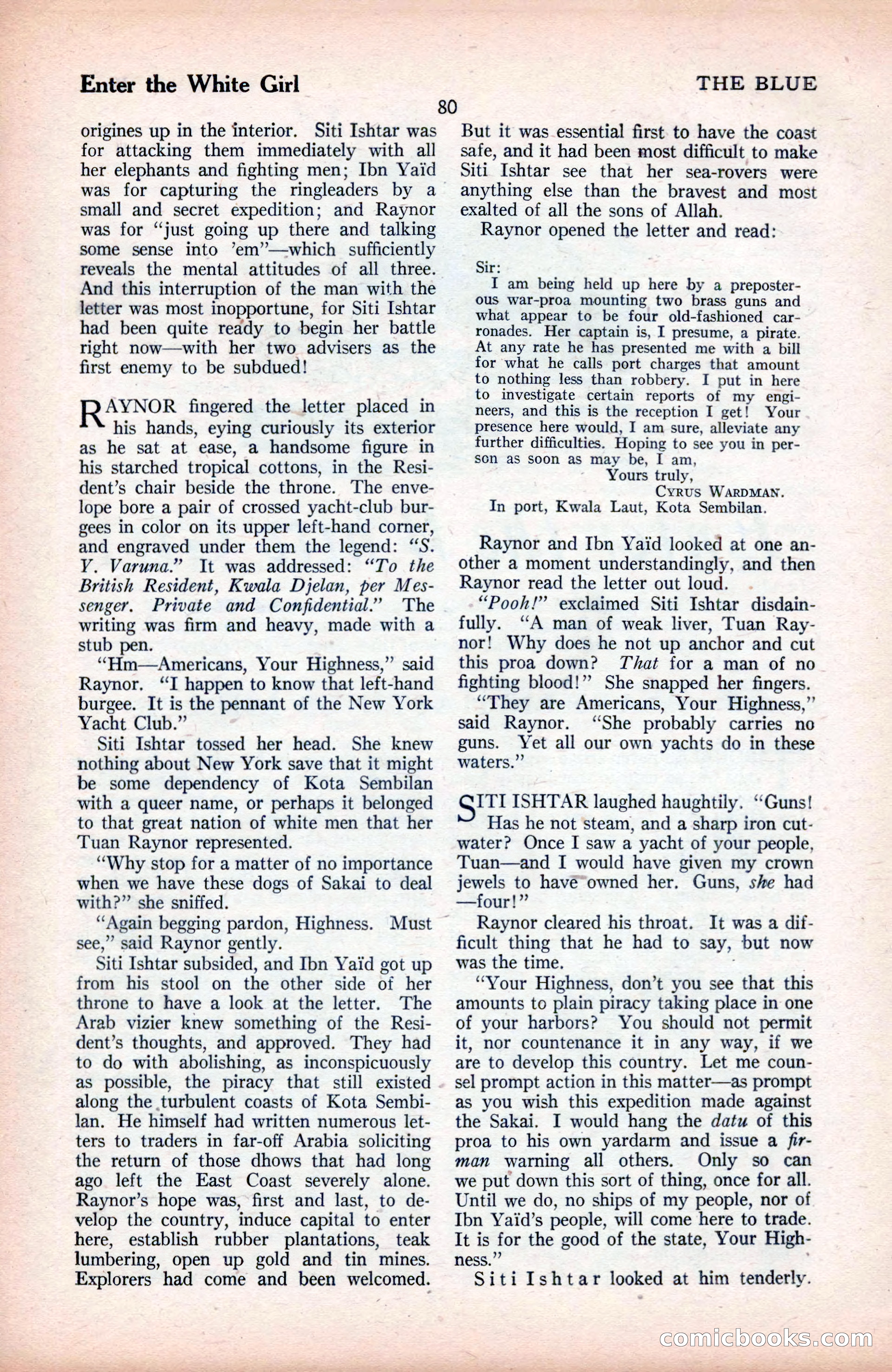 The Blue Book Magazine, September 1925 — page 82 of 208