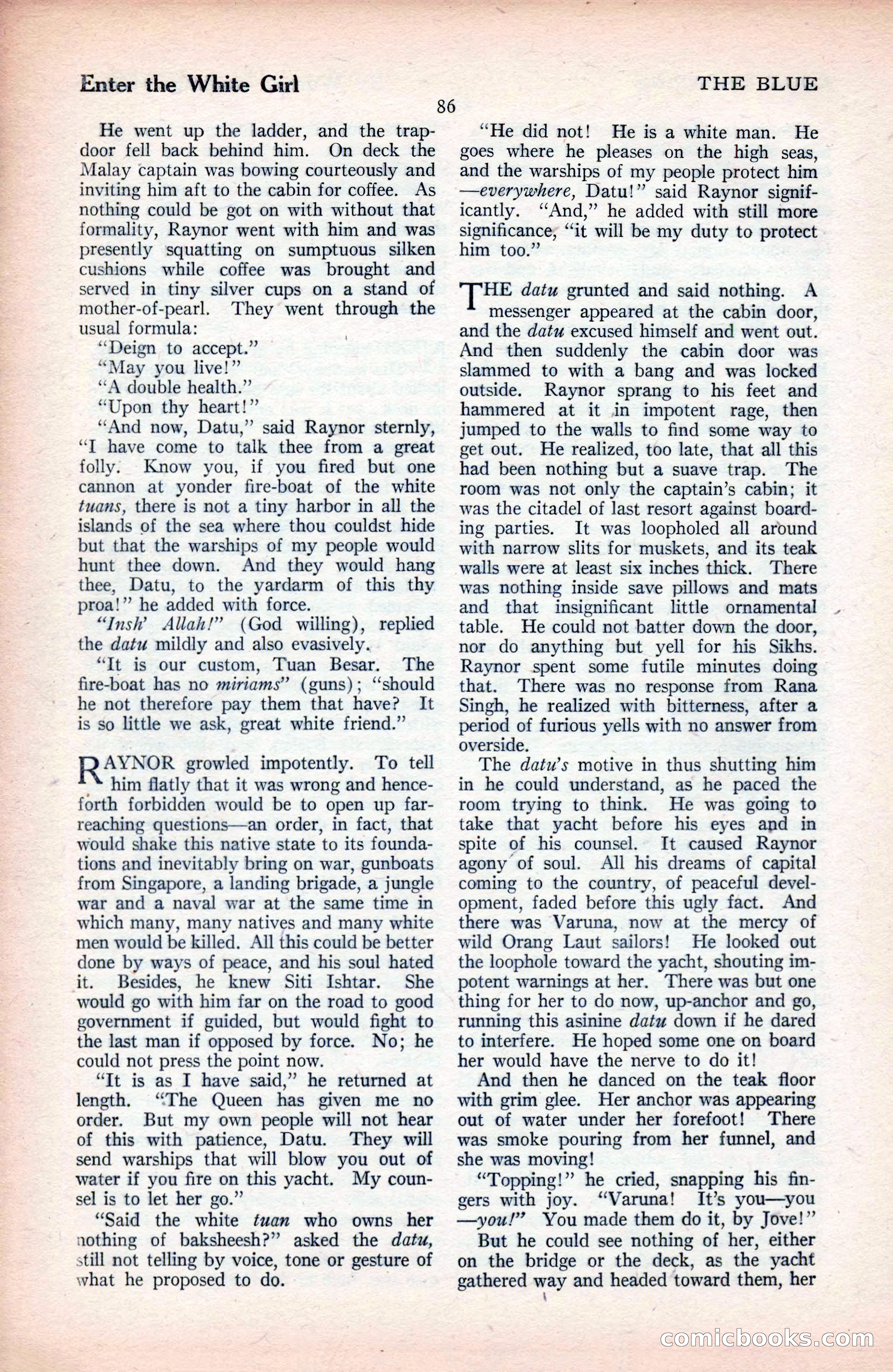 The Blue Book Magazine, September 1925 — page 88 of 208