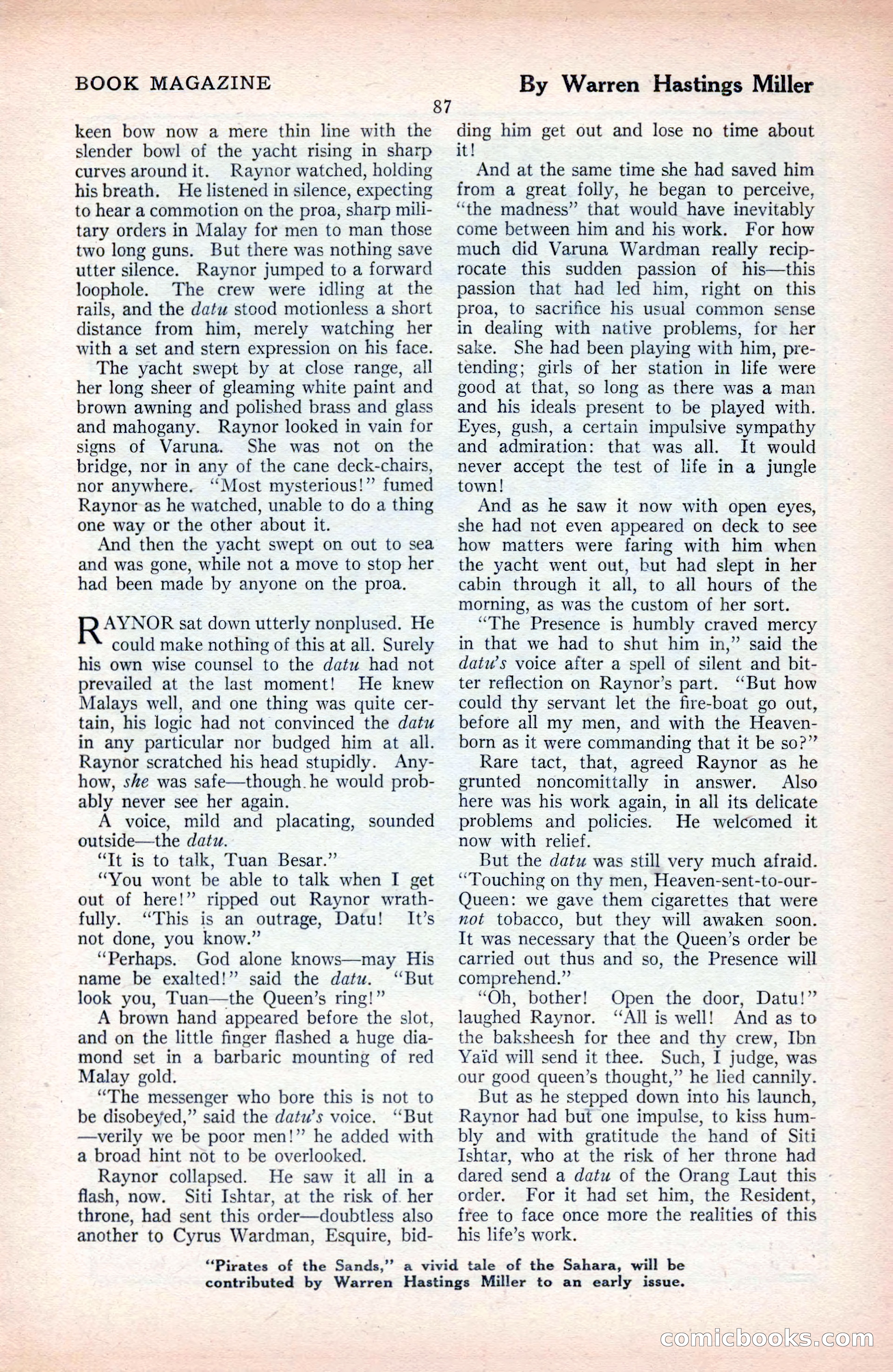 The Blue Book Magazine, September 1925 — page 89 of 208