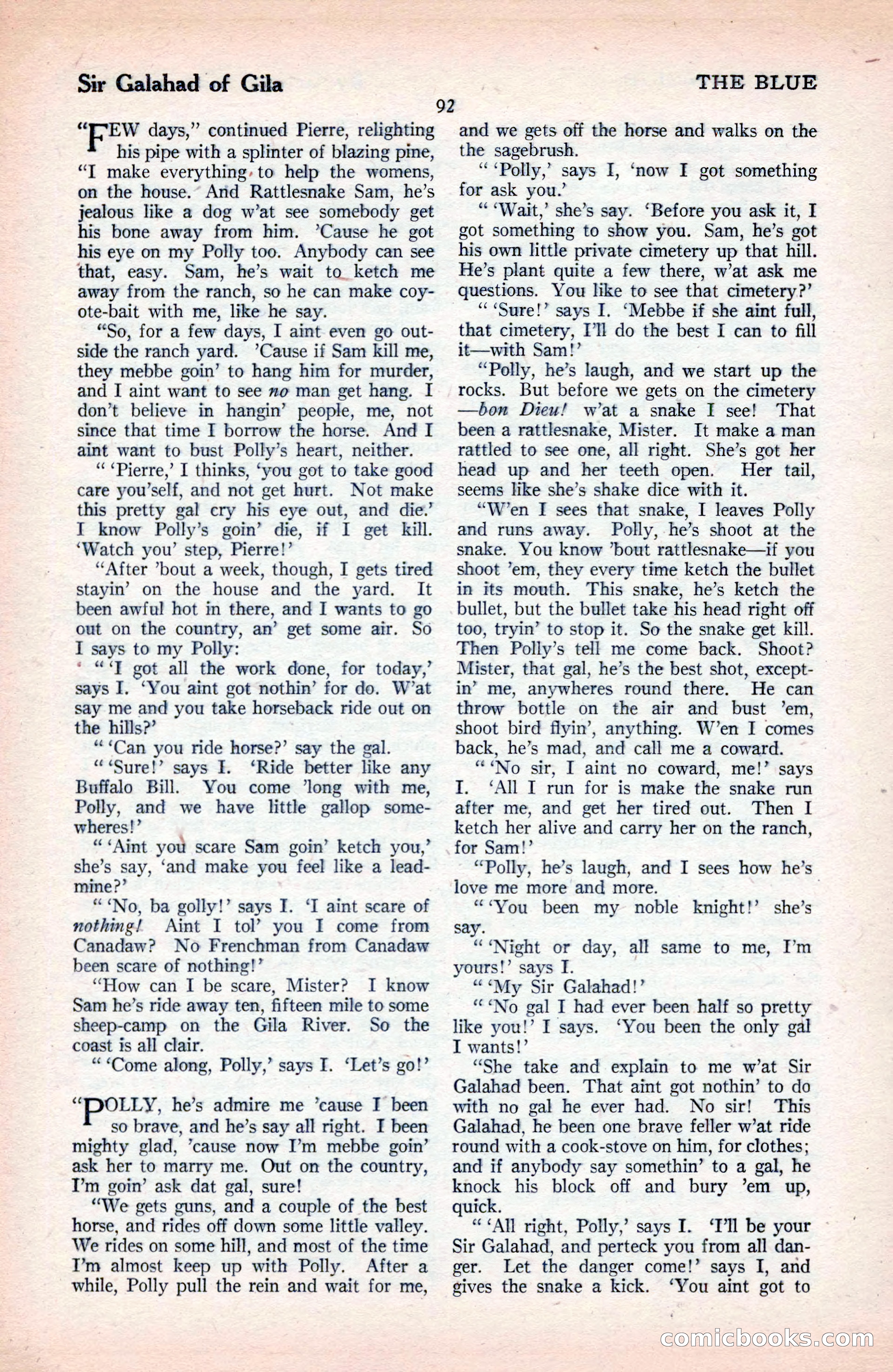 The Blue Book Magazine, September 1925 — page 94 of 208