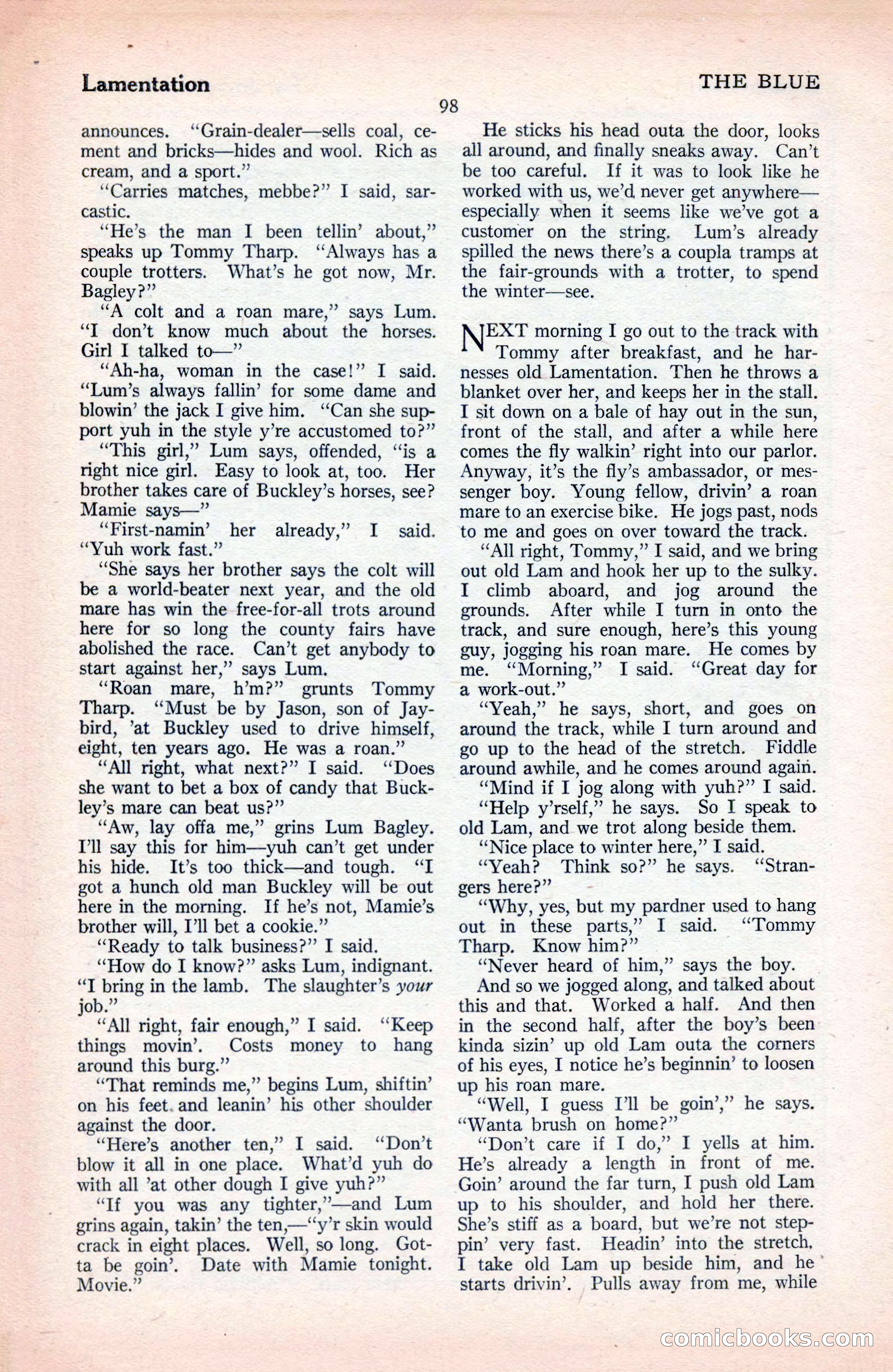 The Blue Book Magazine, September 1925 — page 100 of 208