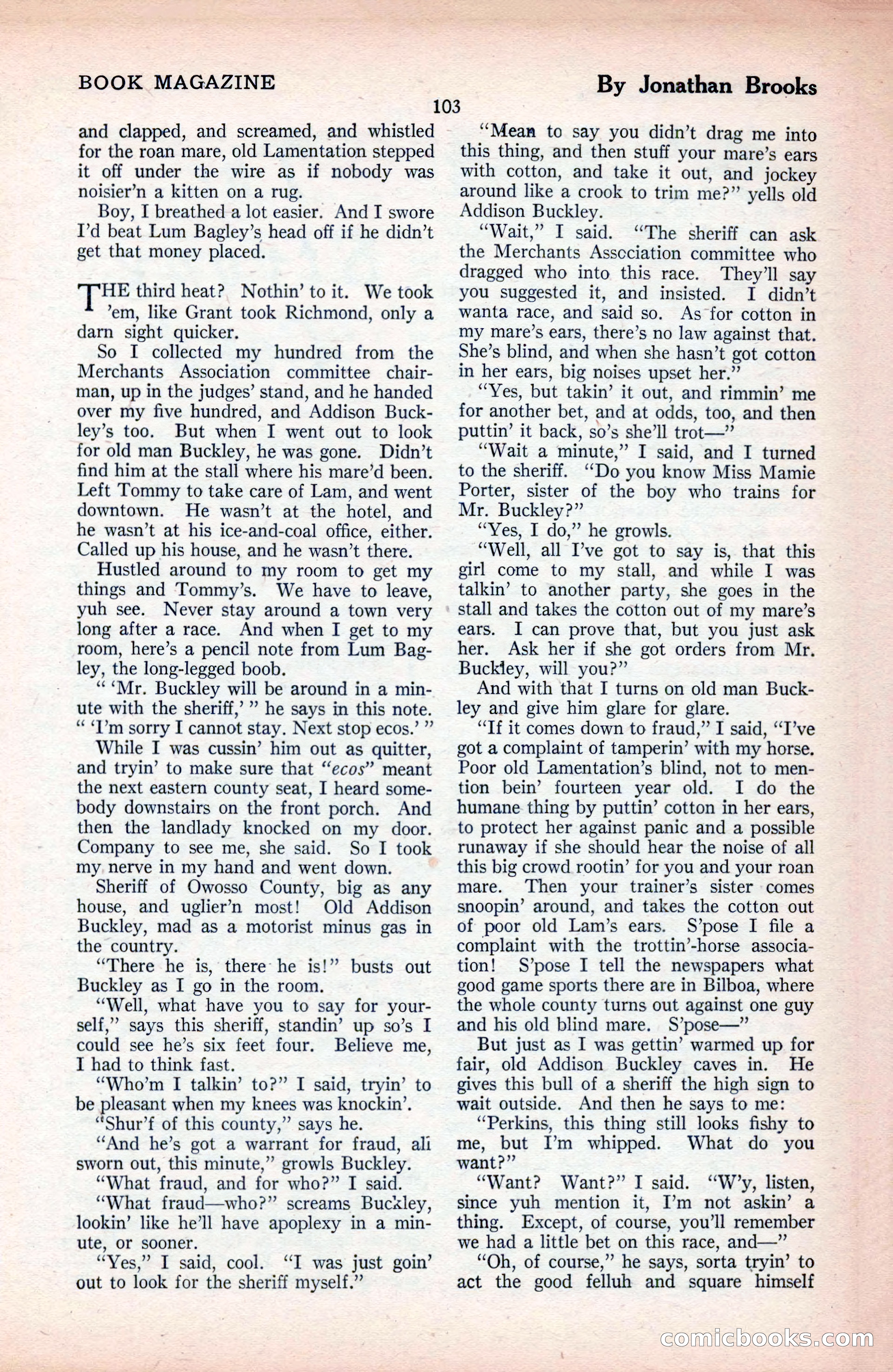 The Blue Book Magazine, September 1925 — page 105 of 208