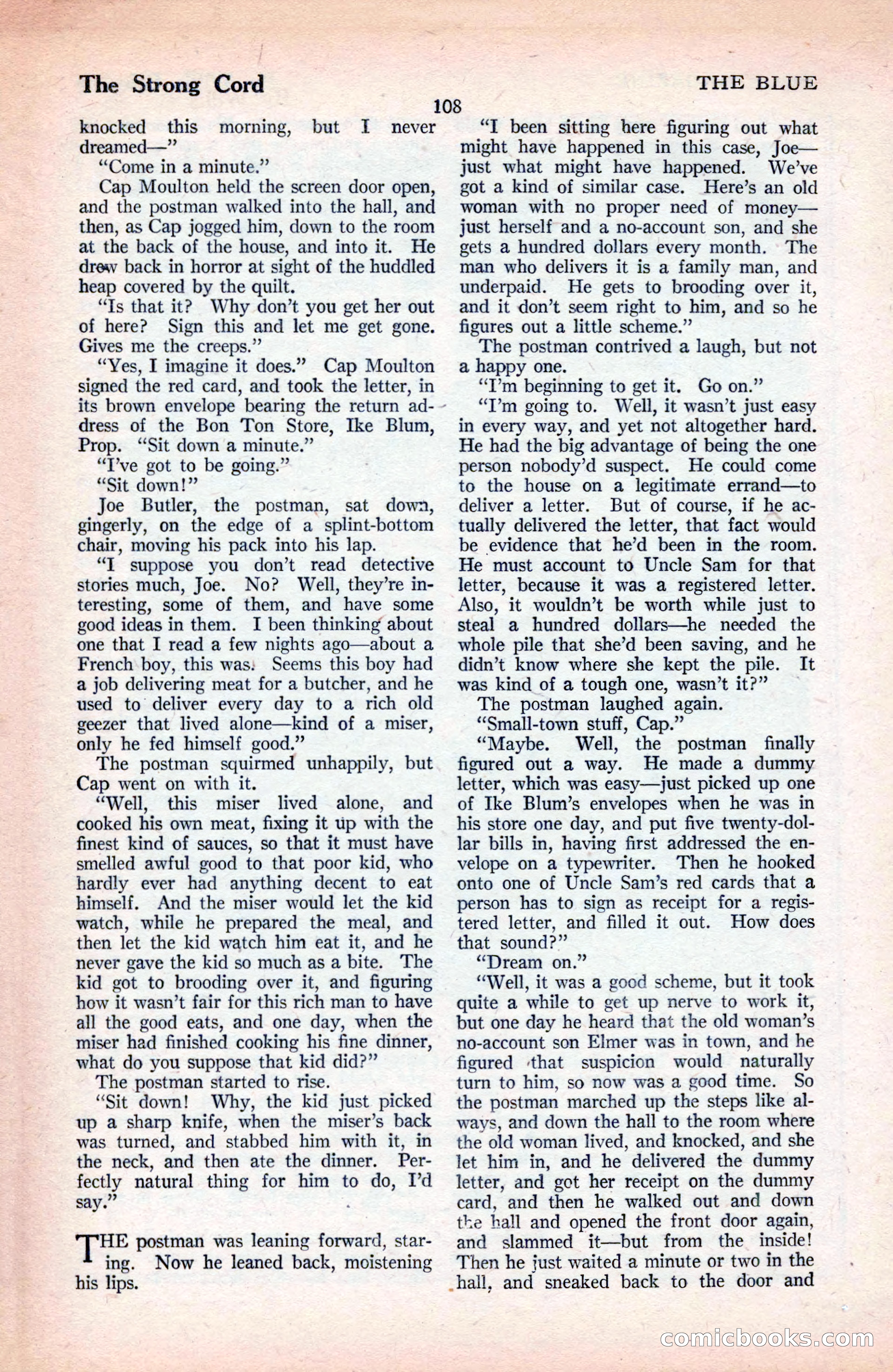 The Blue Book Magazine, September 1925 — page 110 of 208