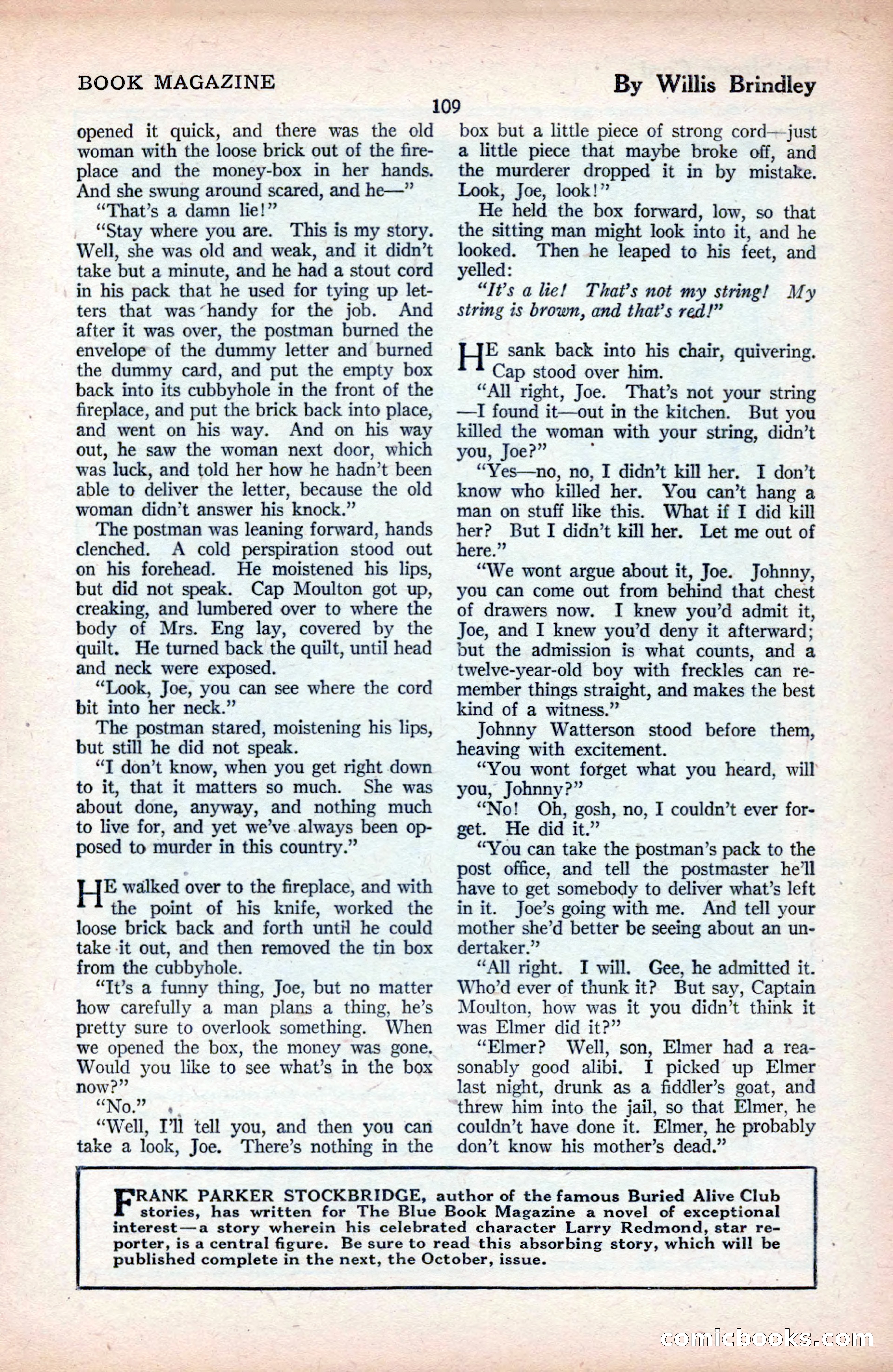 The Blue Book Magazine, September 1925 — page 111 of 208
