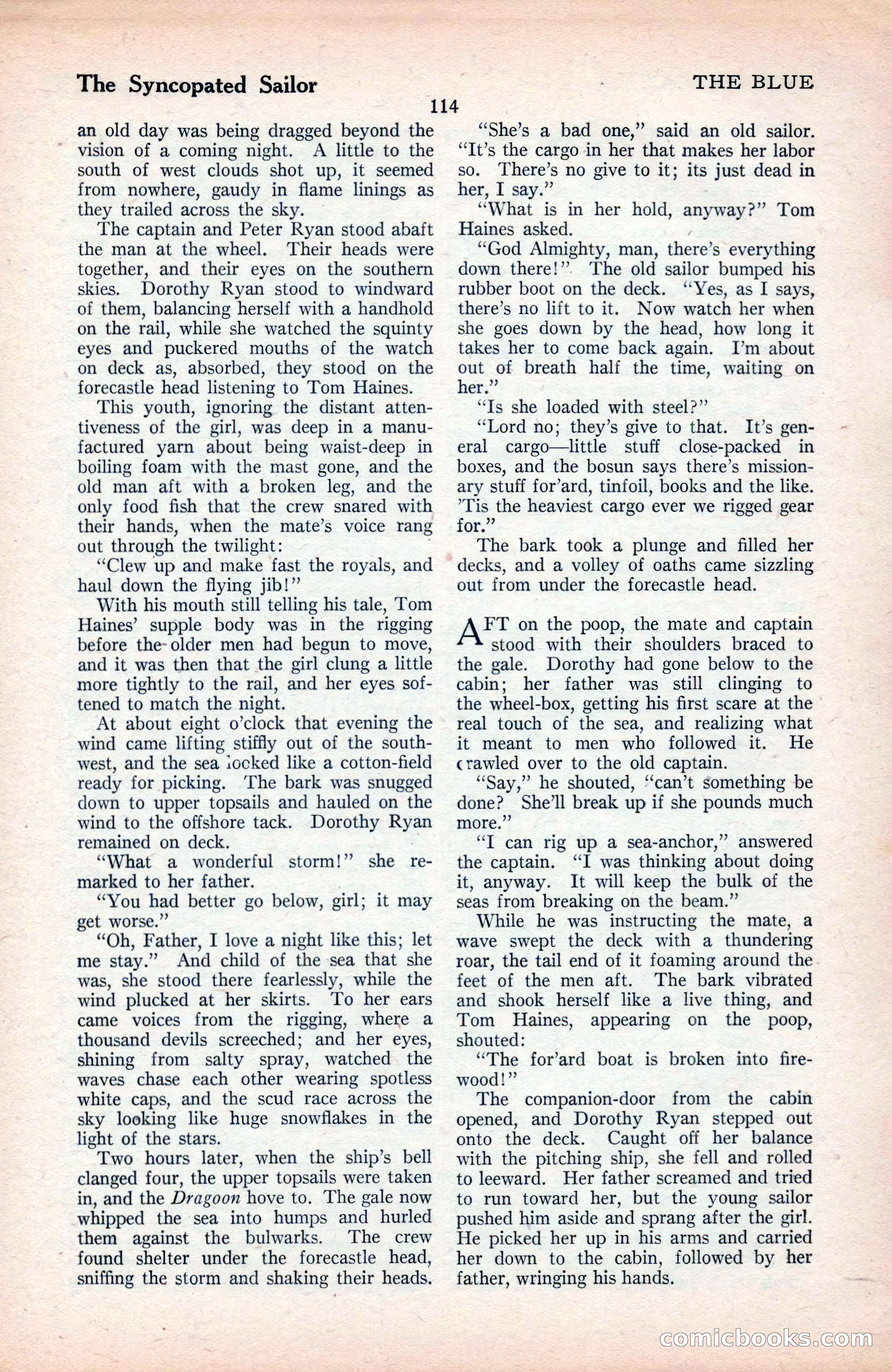 The Blue Book Magazine, September 1925 — page 116 of 208