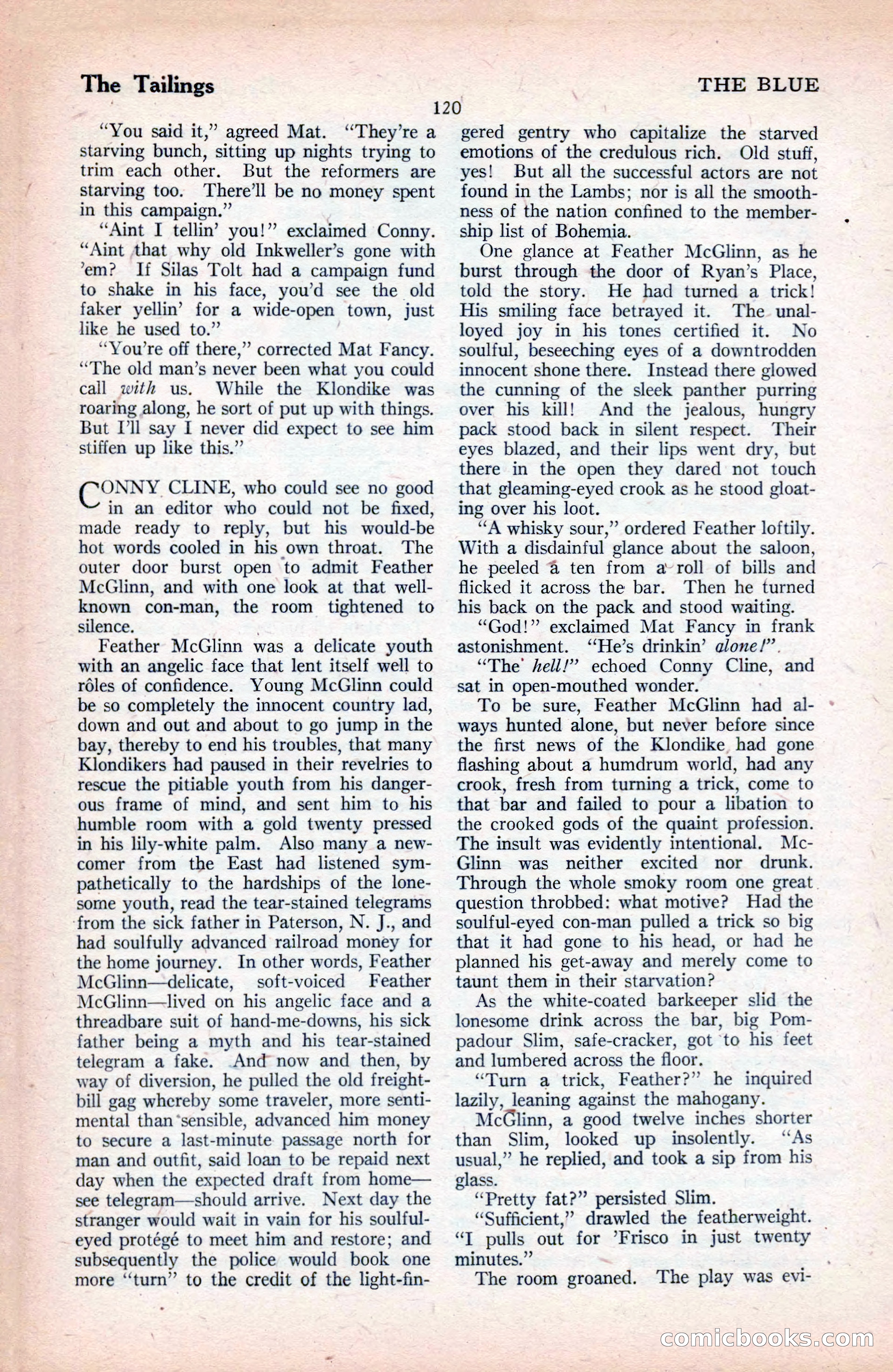 The Blue Book Magazine, September 1925 — page 122 of 208